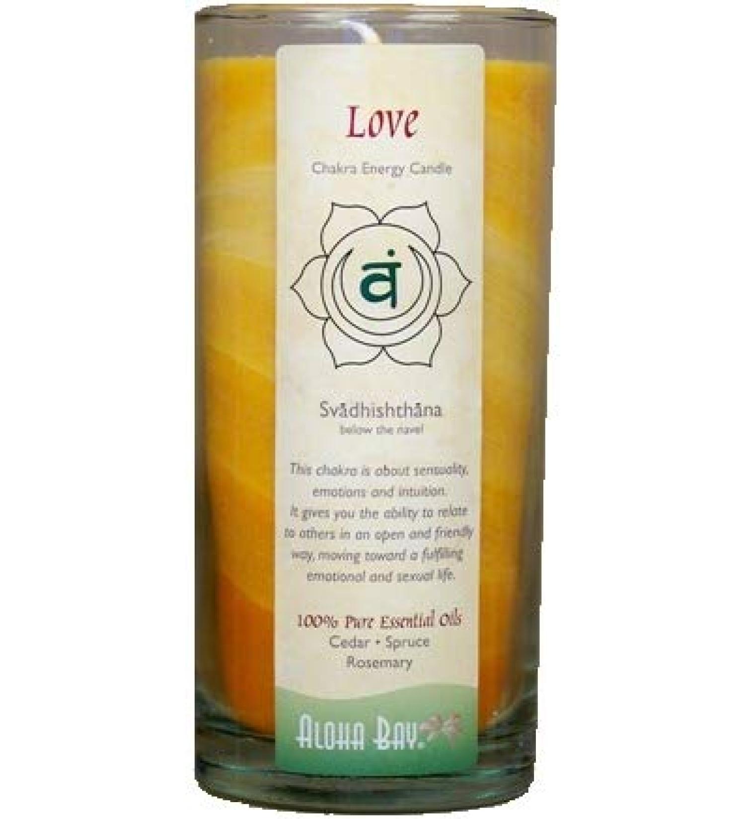Aloha Bay Chakra Jar Cndl Love 11 Oz
