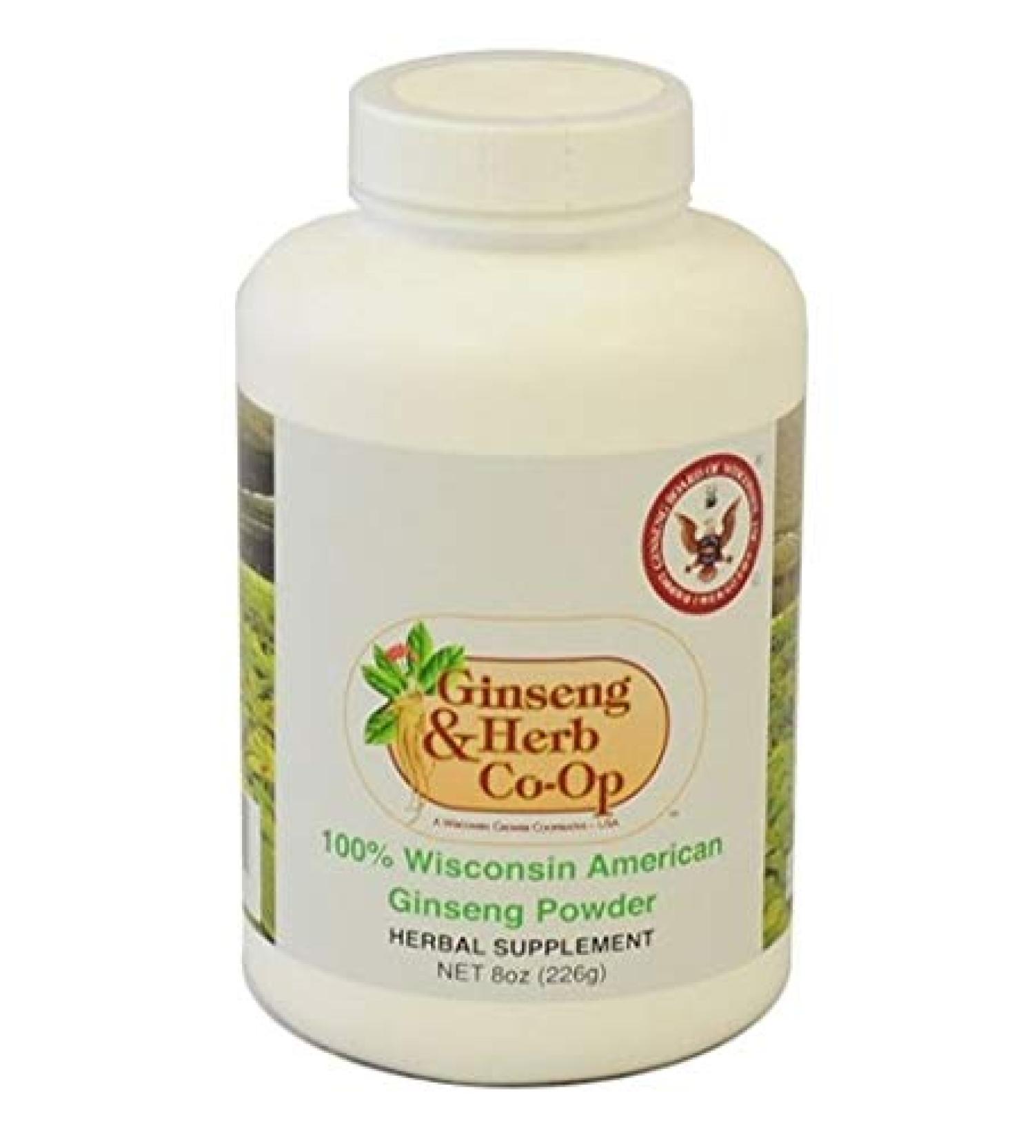 100% Pure Wisconsin American Ginseng Ground Powder - 8oz resealable Bottle - Buy Online on GoSupps.com