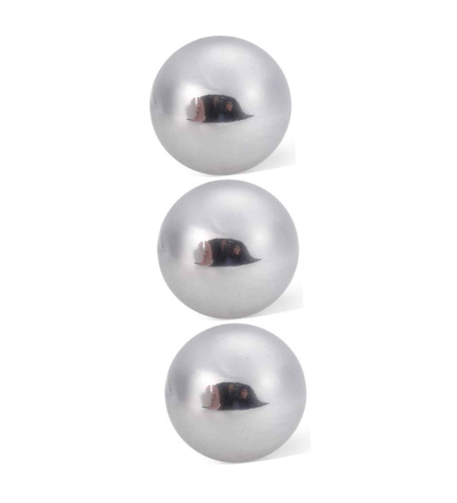 Fomiyes 3-Piece Gymnastics Ball Set | Baoding Balls & Hand Massager for Fitness & Rehabilitation - Buy Online on GoSupps.com