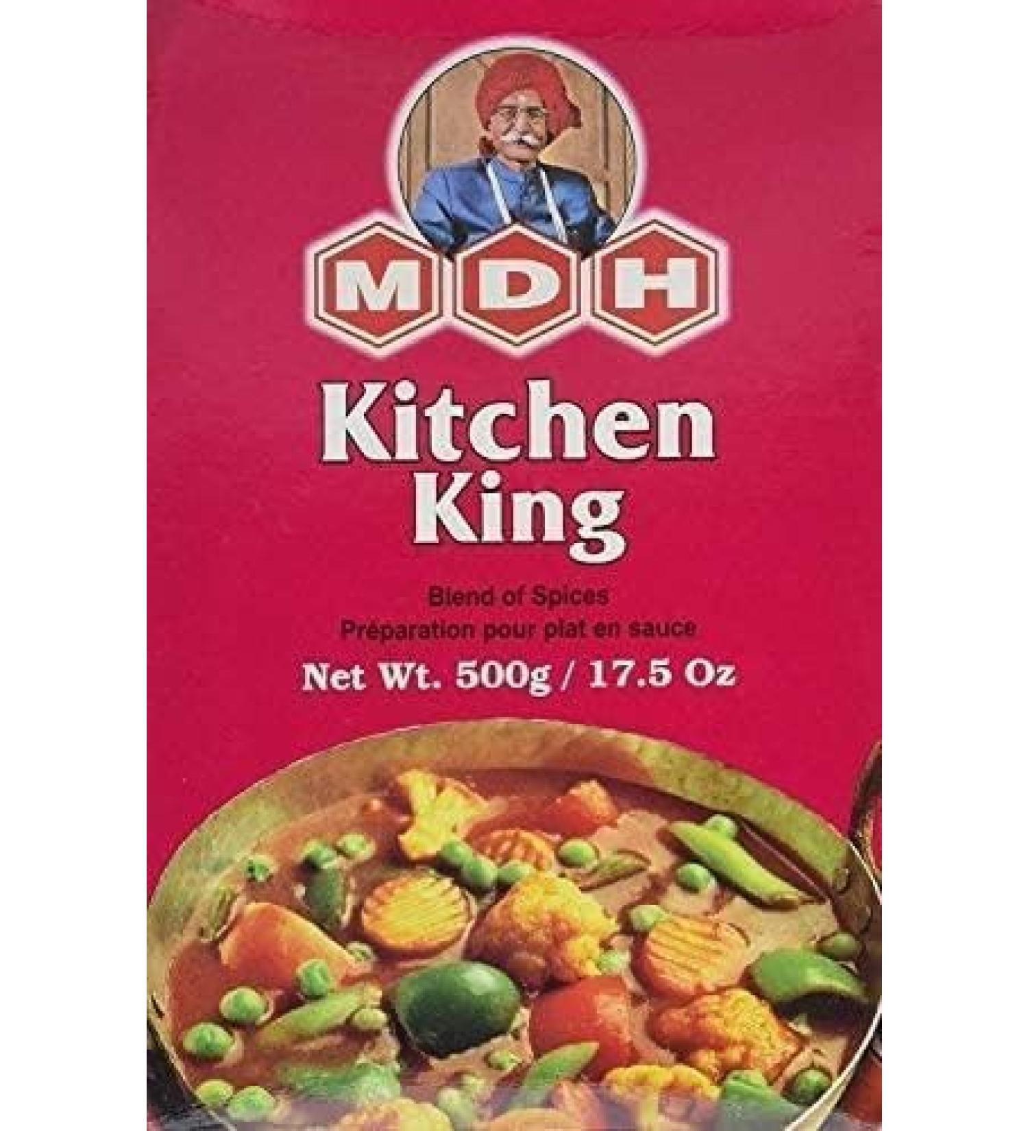 Seelans | MDH Various Seasoning Masala Powder | A Mixture of Spices Adds Taste | Aromatic & Enhances the flavor of the meal |Simplifies & Speeds Up The Cooking Process (Kitchen King (500g) Pack of 1)