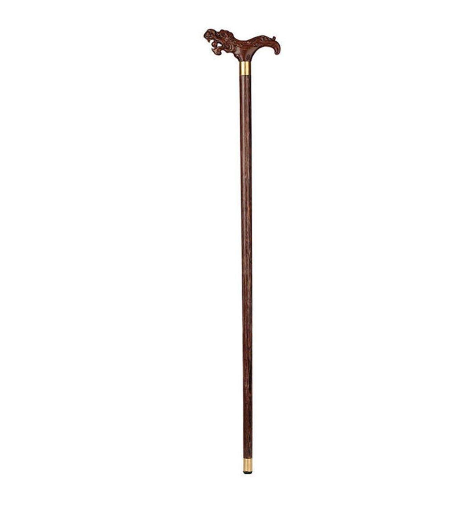 Walking Stick Wooden Sculpture Crutches Stick for The Elderly Help with walkingwalking Stick Bright Day