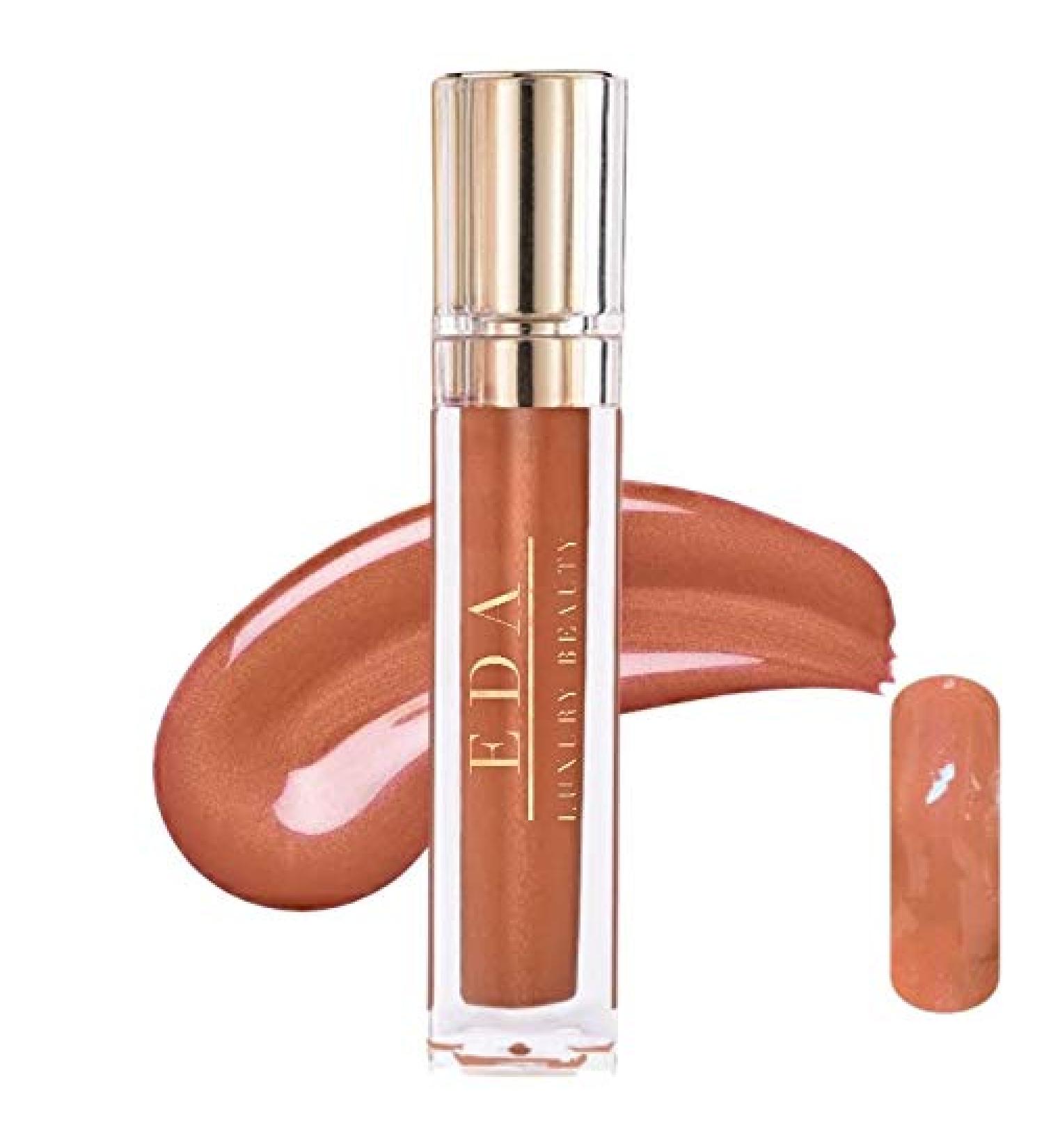 Treasure Peachy Nude Diamond Shine Lip Gloss | Full Coverage High Pigmented Long Lasting | Professional Makeup for a Super Shiny Finish - Buy Online on GoSupps.com