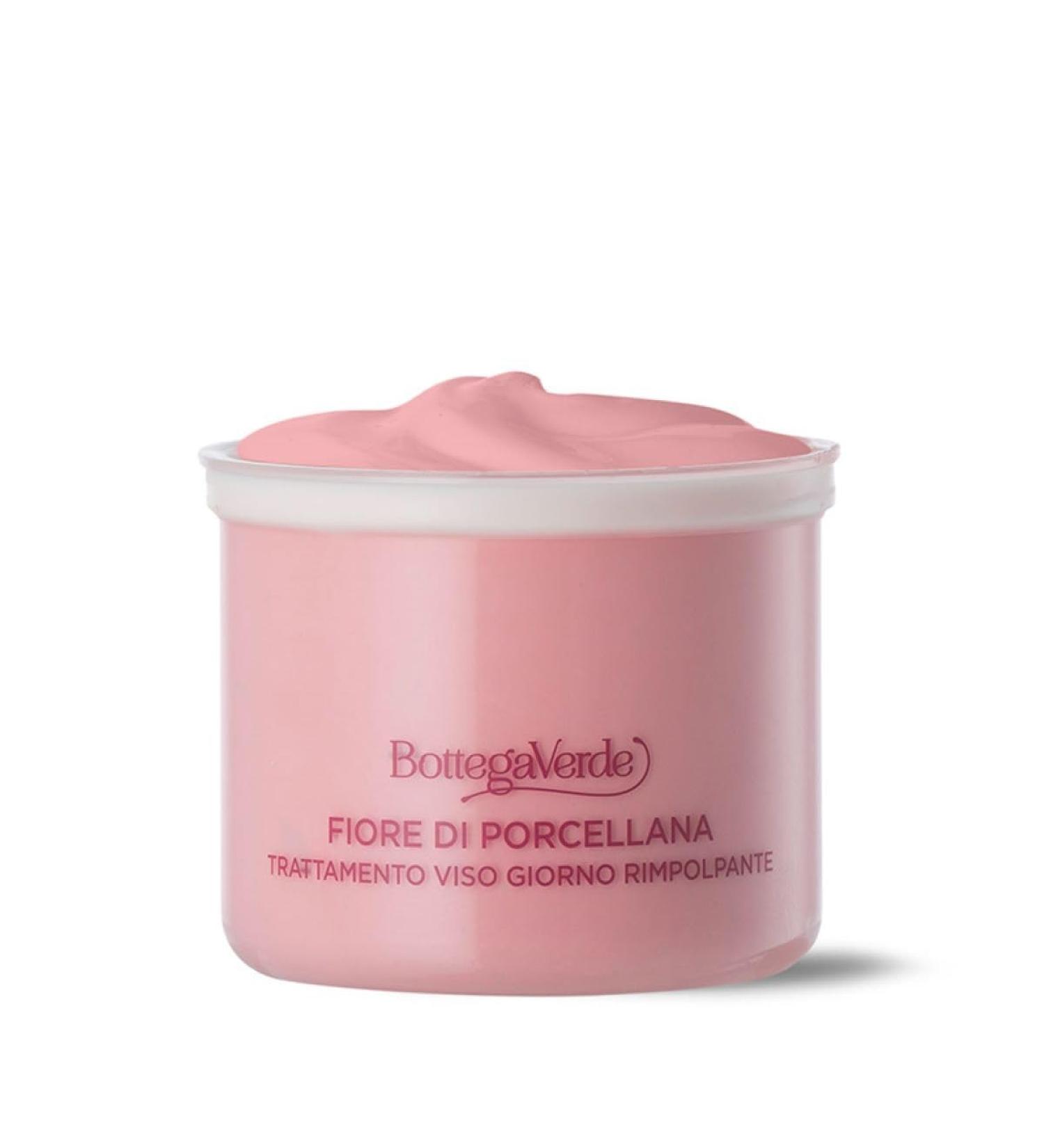  Bottega Verde Bottega Verde - Porcelain Flower - Perfecting System - Refill Day Facial Treatment - Anti-Fragility Plumping - with pink pigments (50 ml) - for normal or dry skin - Buy Online on GoSupps.com