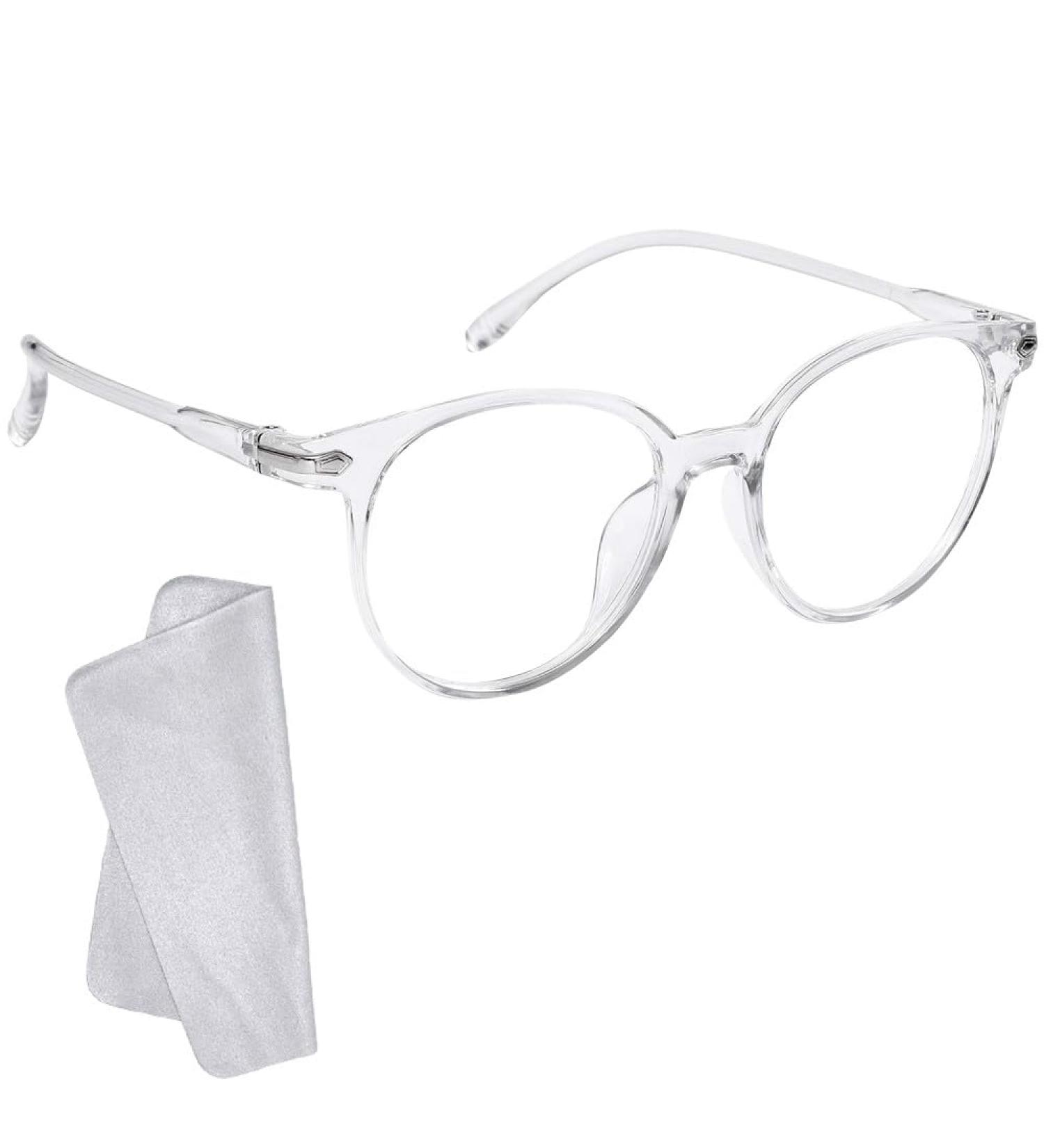 KINDOYO Blue Light Blocking Glasses - Anti-Eyestrain Gaming Eyewear for Women & Men | Lightweight Transparent Frame Clear Lens Classic Eyeglasses - Buy Online on GoSupps.com