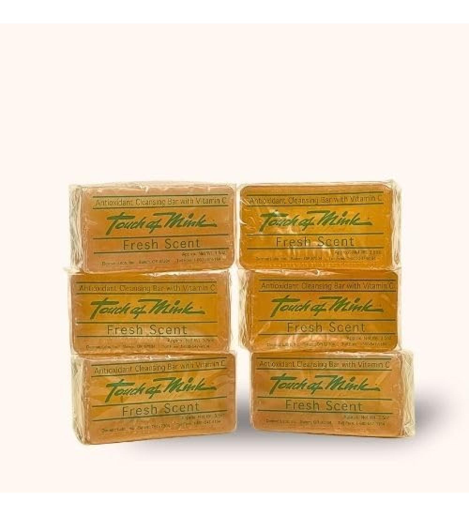 Fresh Scent All-Natural Mink Oil Cleansing Bath & Shower Bars - 6 Bars | Premium Moisturizing Soap for Gentle Cleansing - Buy Online on GoSupps.com