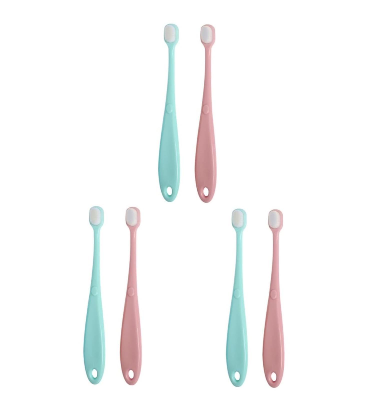  Minkissy 6-Pack Children s Toothbrush Set Gentle Infant Tooth Cleaners for Baby & Toddler Ideal Gift for Baby Showers & Parties  - Buy Online on GoSupps.com
