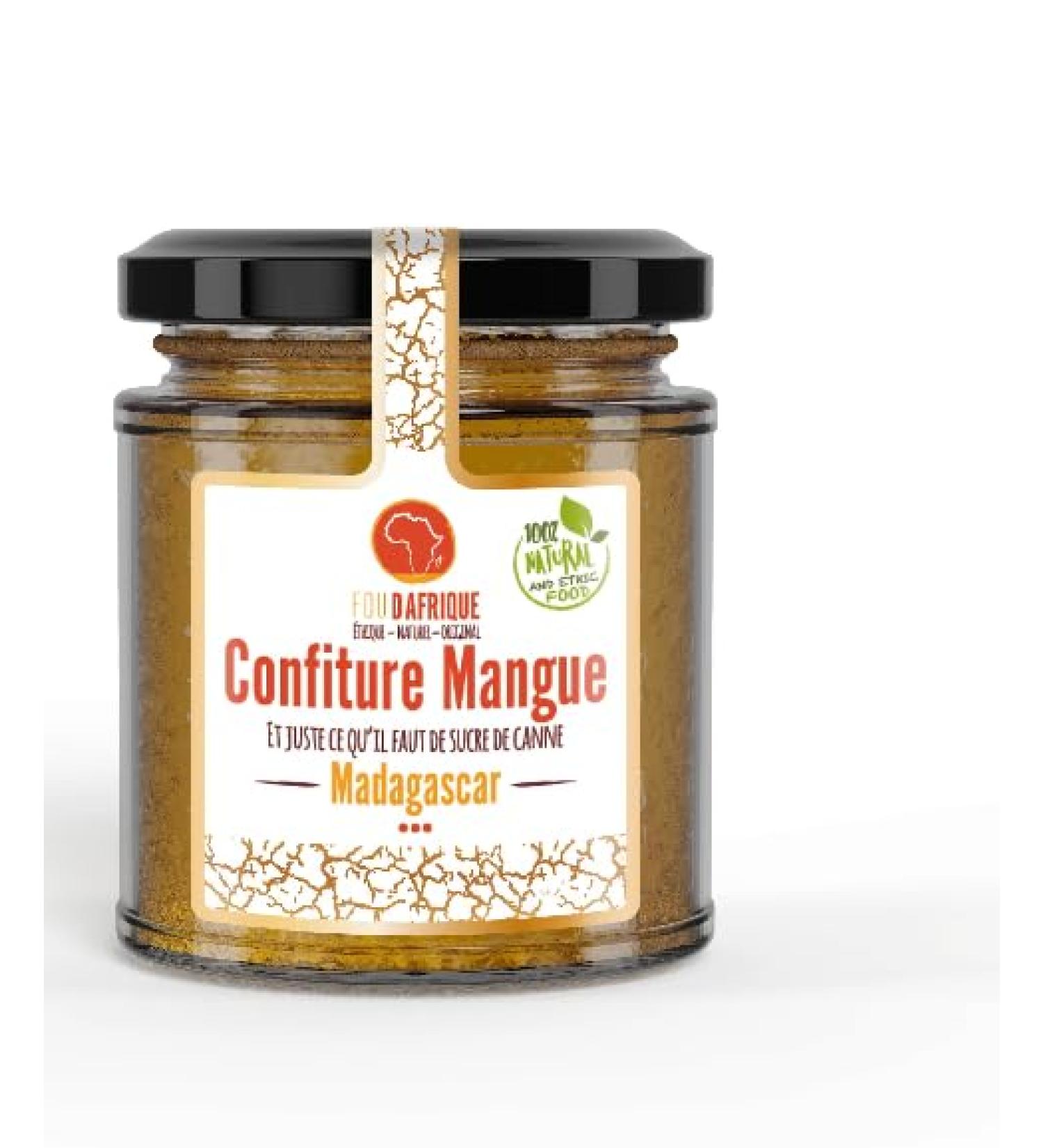 Foudafrique Organic Mango Jam | Delicious Homemade Jam without Preservatives | Fruity and Natural | Ideal for Toast and Recipes - Buy Online on GoSupps.com