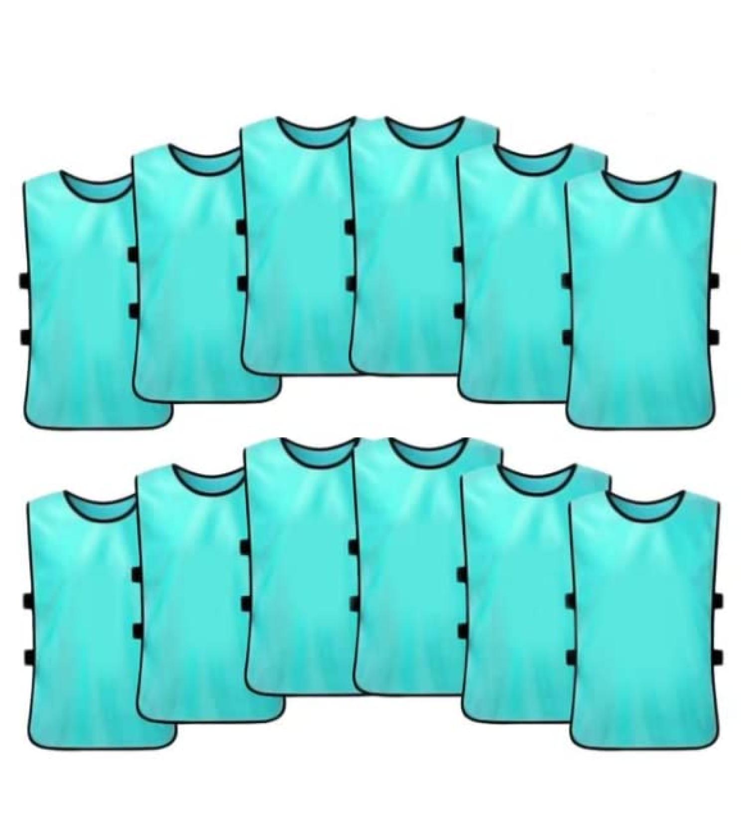 Tych3L Pinnies Scrimmage Training Vests for Kids and Adults (12-Jerseys) - Soccer Pinnies  Sport Pinnies Team Practice Small Light Blue Neon - Buy Online on GoSupps.com