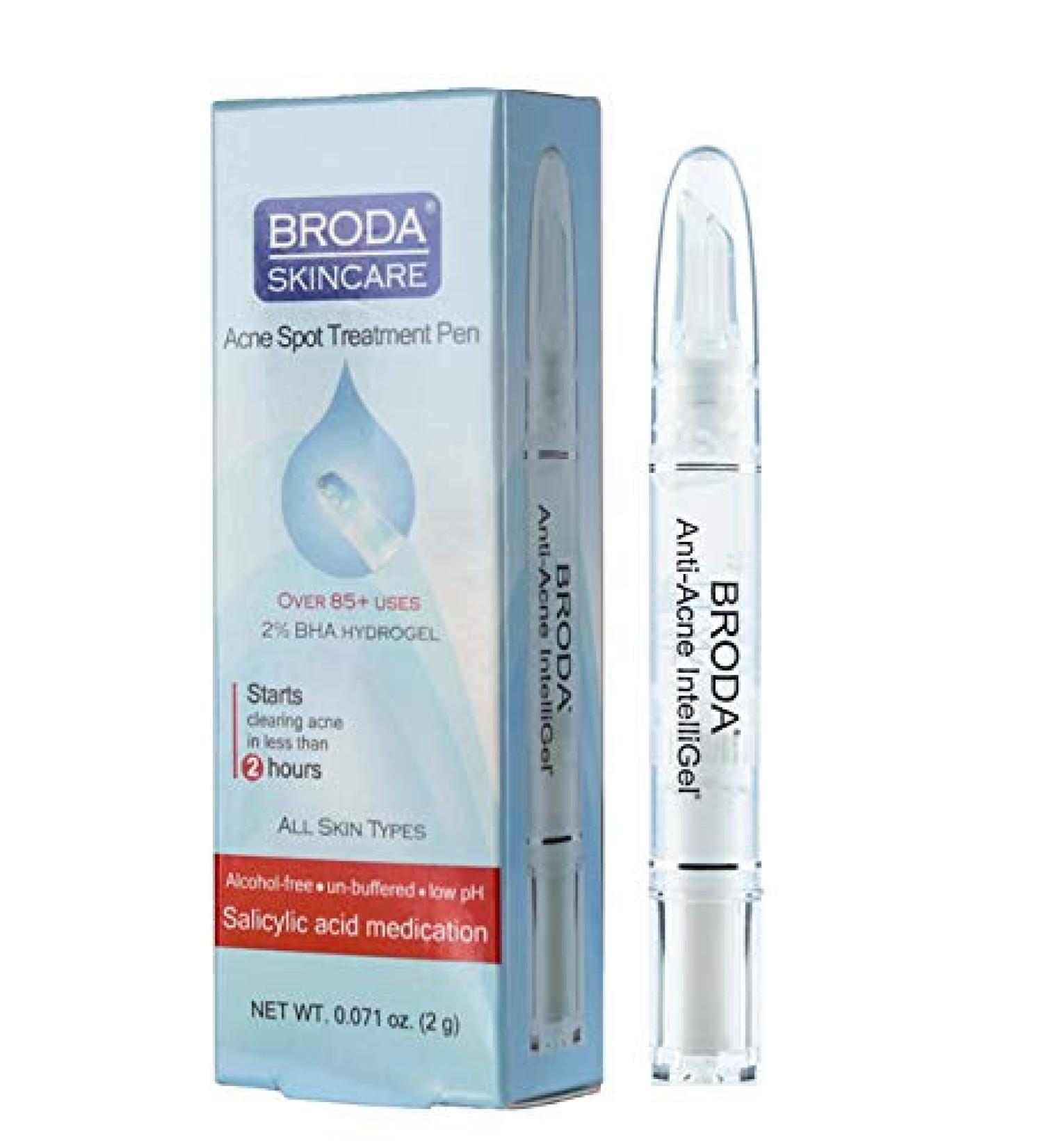 Broda Skincare Acne Spot Treatment Pen - Fast Relief for Pimples & Acne - Effective & Portable Solution - Buy Online on GoSupps.com
