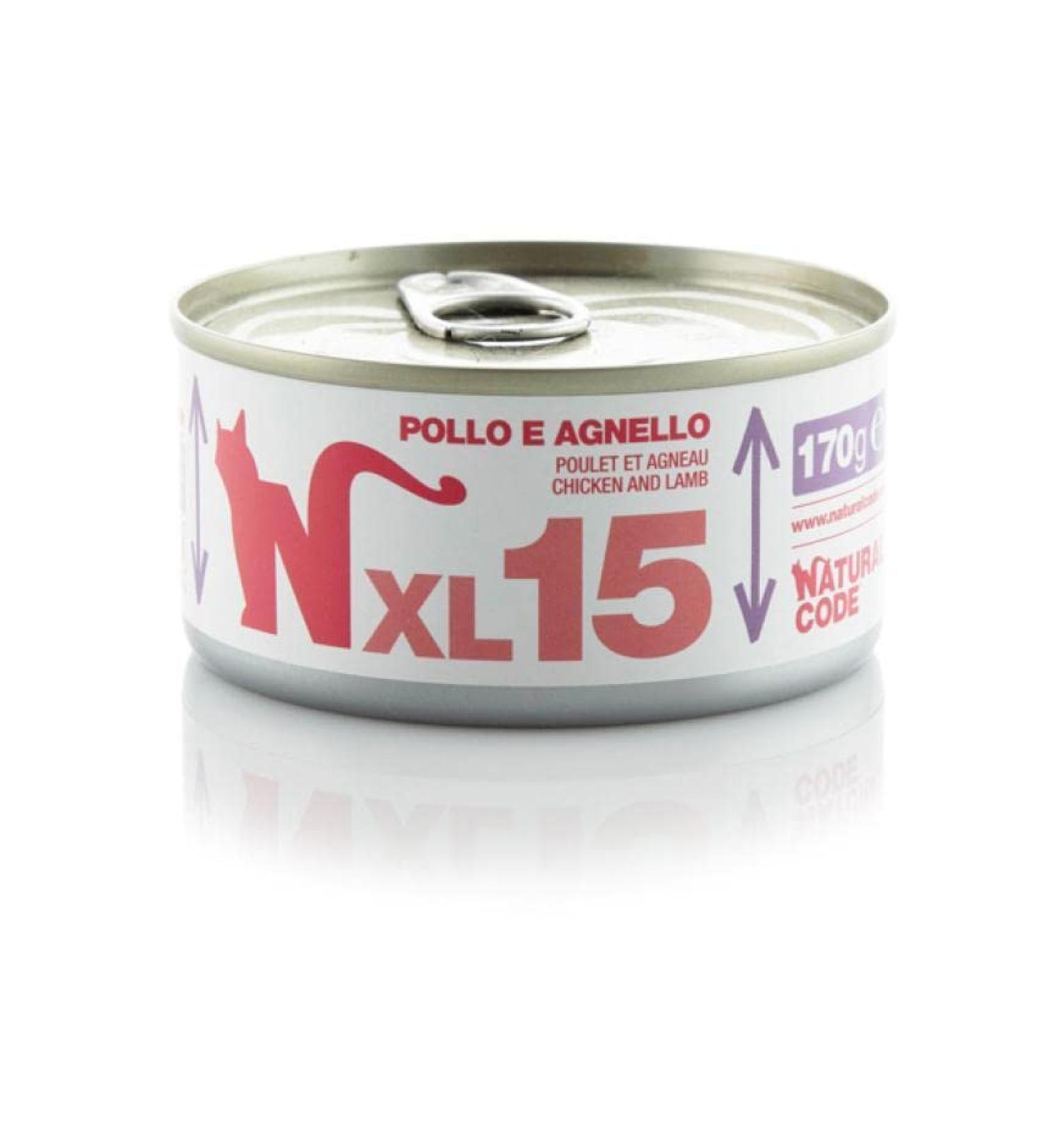 NATURAL CODE XL15 Chicken AND LAMB. 170GR
