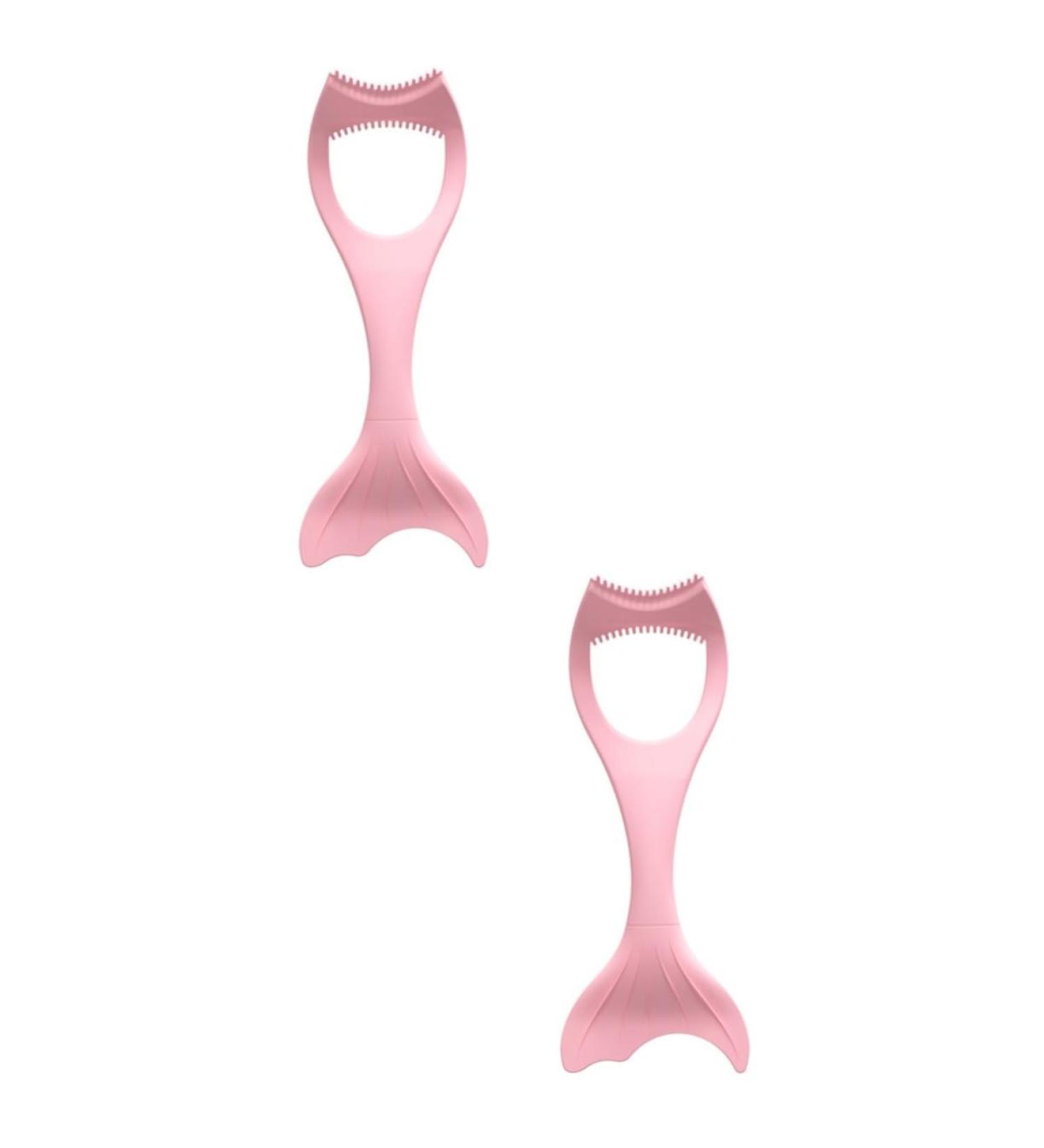 Housoutil 2pcs Brush Bowl Stencils Makeup Gel Compact Tail Wing Eyeliner Tips and Wear-resistant Upper Winged 15X5.7CMx2pcs Pinkx2pcs - Buy Online on GoSupps.com