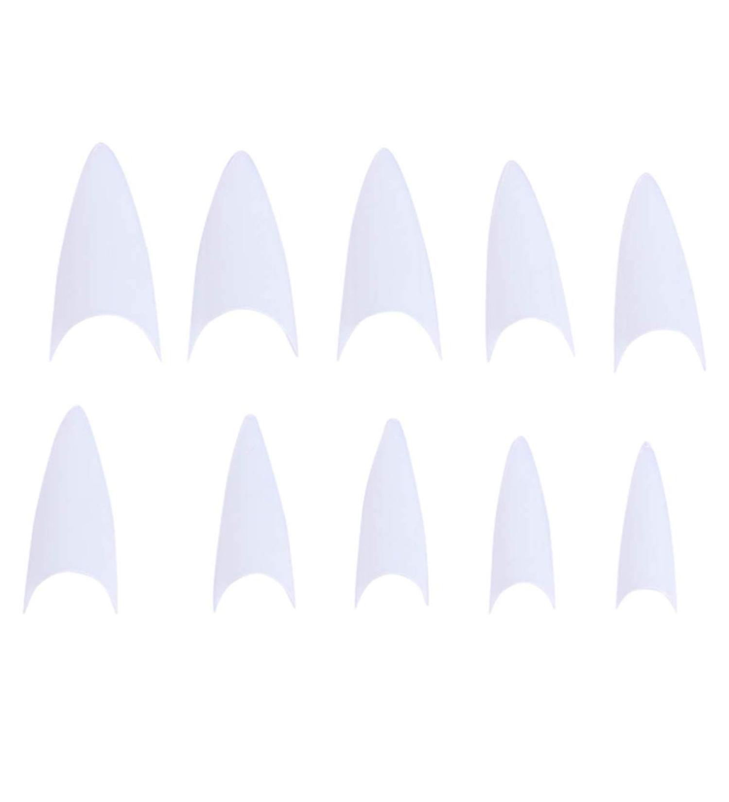 500pcs Transparent Fake Nail Tips - White Manicure Essentials for Stunning Nail Art | International Shipping Available - Buy Online on GoSupps.com