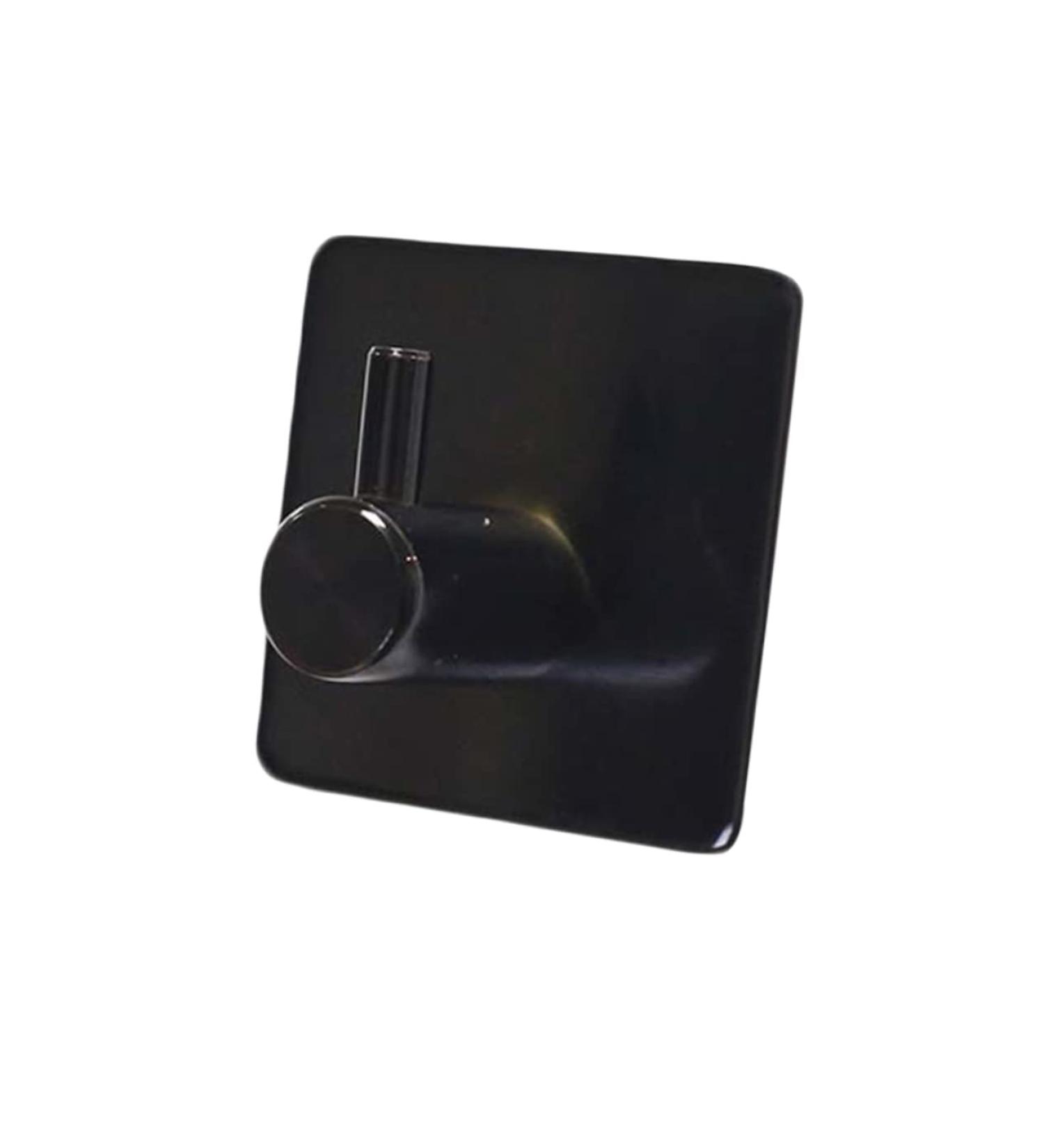 Alipis Mount Black Single Waterproof Robe Towel Steel Hanger Hook Clothes for Wall Hooks Stainless Kitchen medium Black - Buy Online on GoSupps.com