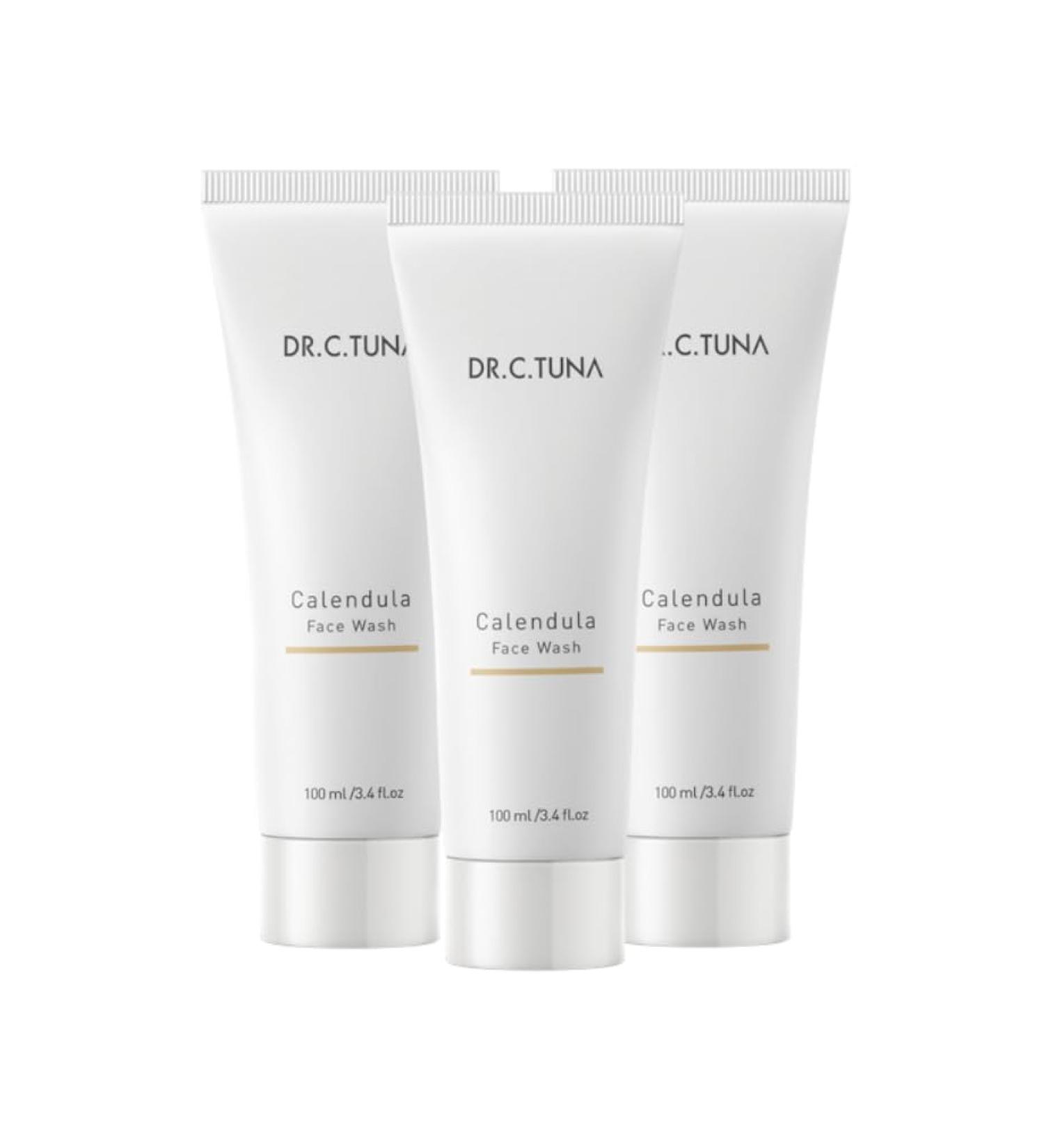 FARMASi Calendula Face Wash Set of 3 Gentle Daily Foaming Cleanser Natural Calendula ExtractHydrating & Refreshing Formula 100 ml / 3.38 fl Oz