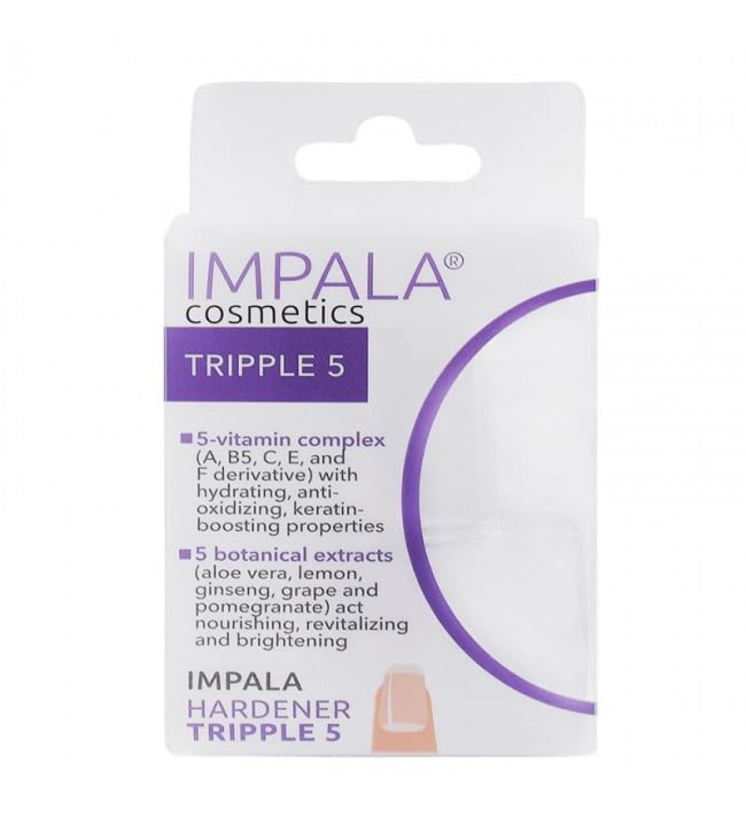 IMPALA | Hardener "Triple 5" | Strengthens Protects Against Breaks Gives Healthy and Shiny Appearance and Improves Nails | Vitamin Complex with 5 Vitamins - A B5 C E and F | 5 Botanical Extracts 18