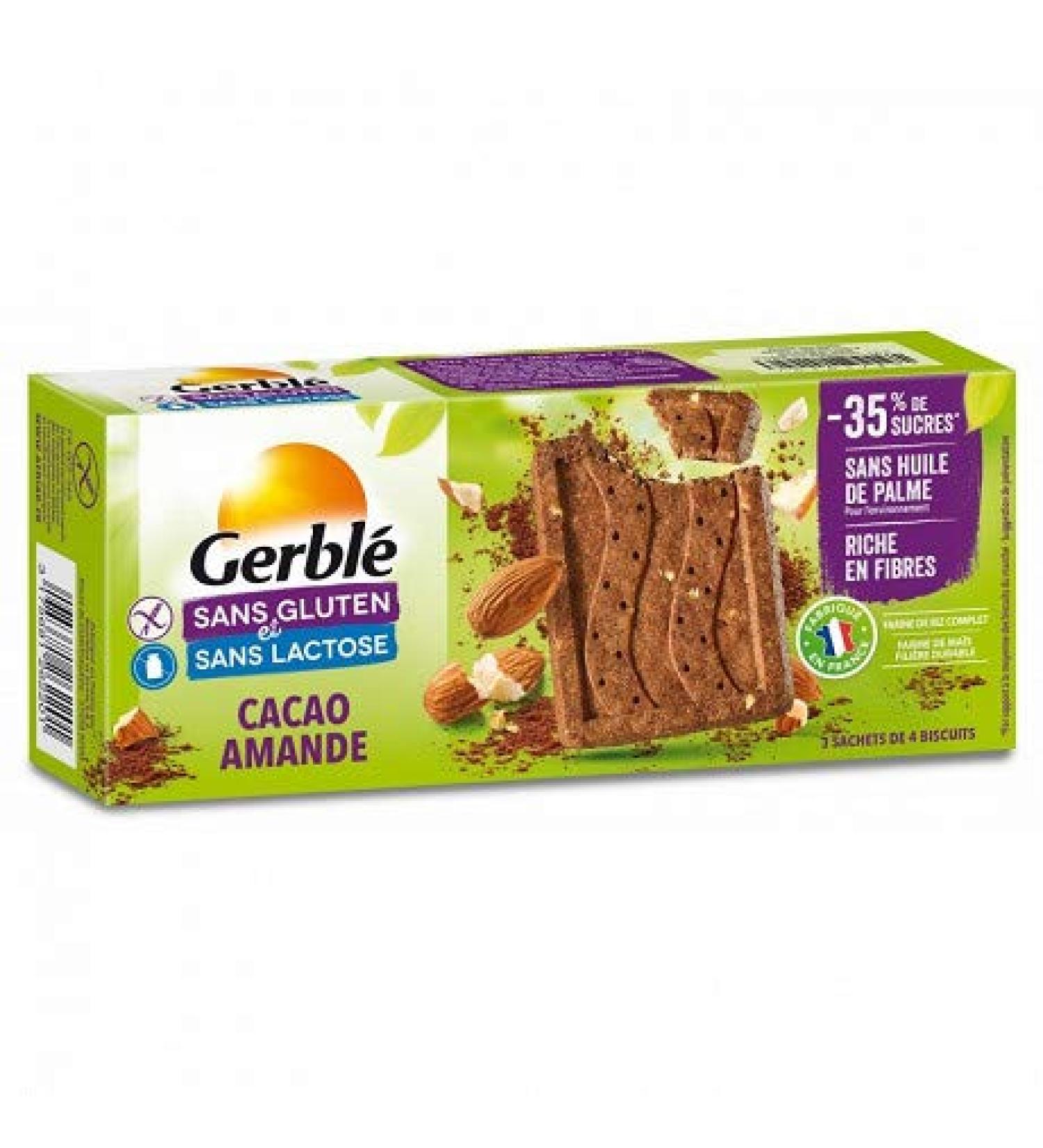 GERBLÉ - Gluten-Free Cocoa Almond Biscuit 150G - Pack of 3 - free delivery