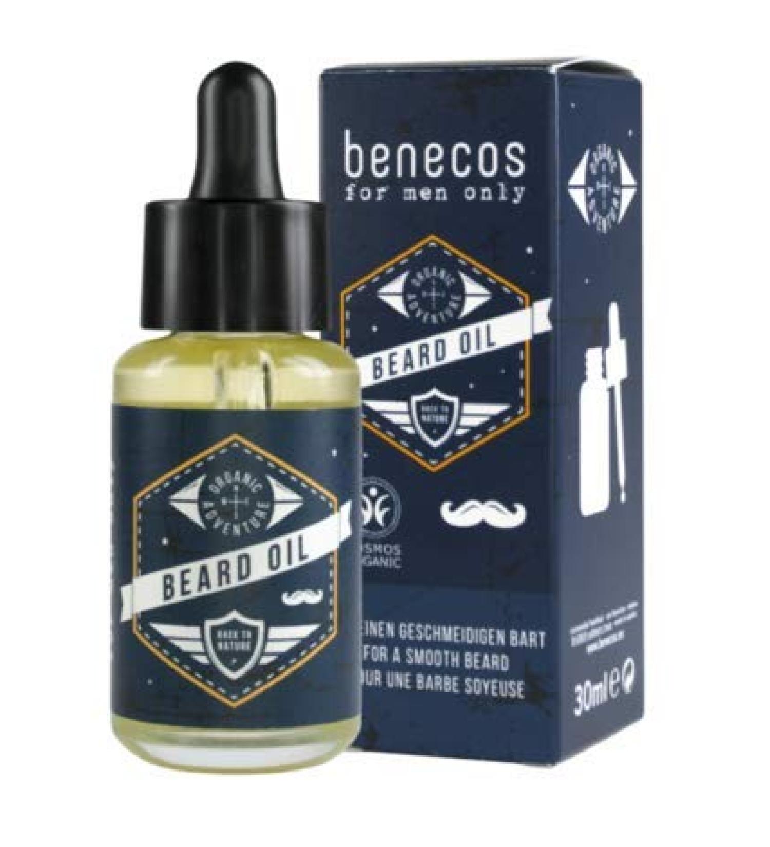 Benecos Beard Oil for Men - Organic 3 Pack (30 ml) | Premium Grooming & International Shipping - Buy Online on GoSupps.com