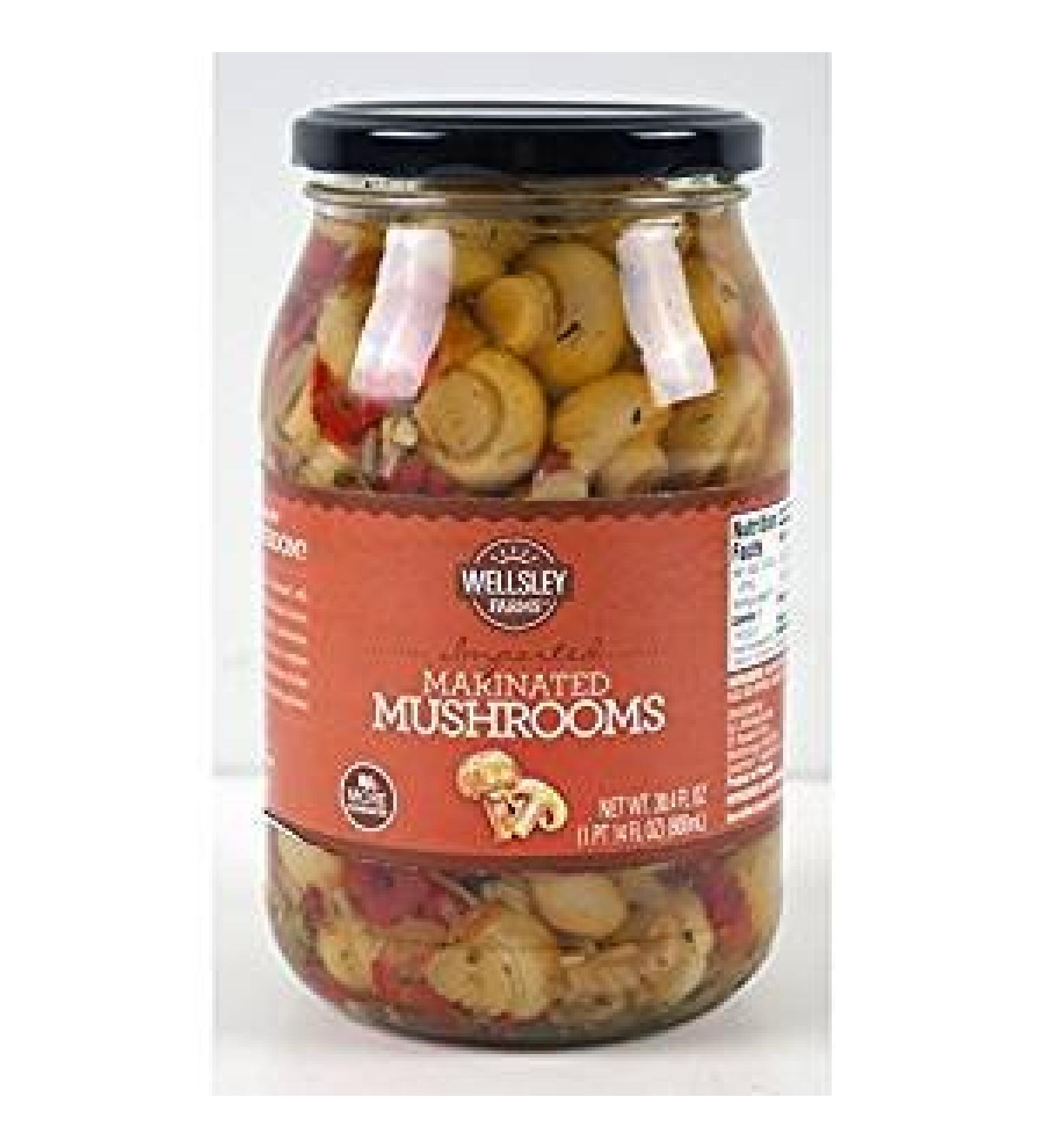 Wellsley Farms Marinated Mushrooms, 30.4 oz.