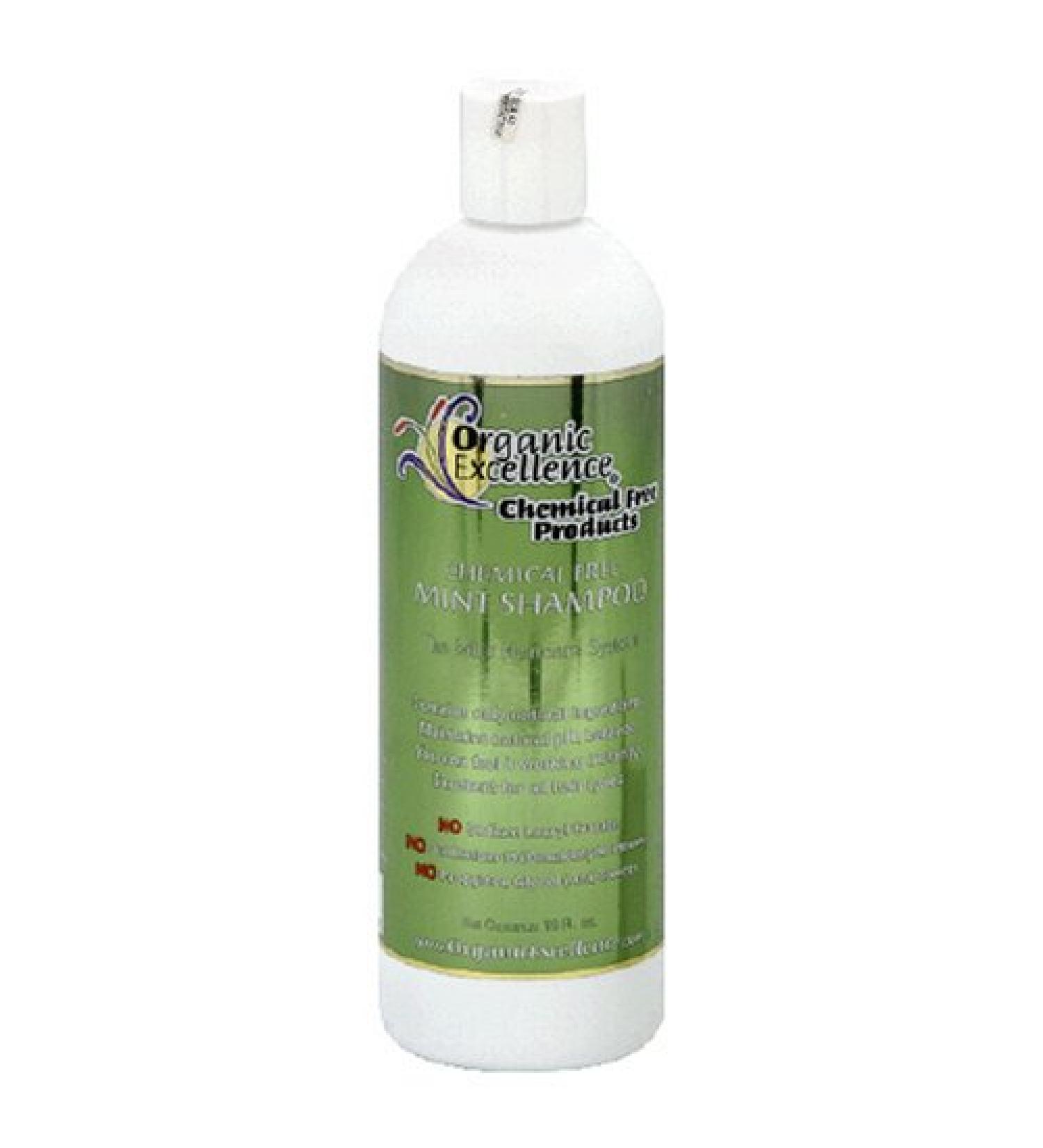 Organic Excellence Mint Shampoo, 16-Ounces (Pack of 2)