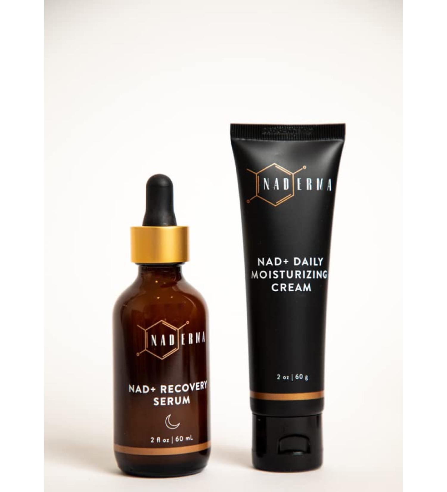 Naderma Recovery Set | NAD+ Daily Moisturizing Cream & Serum | International Shipping Available - Buy Online on GoSupps.com