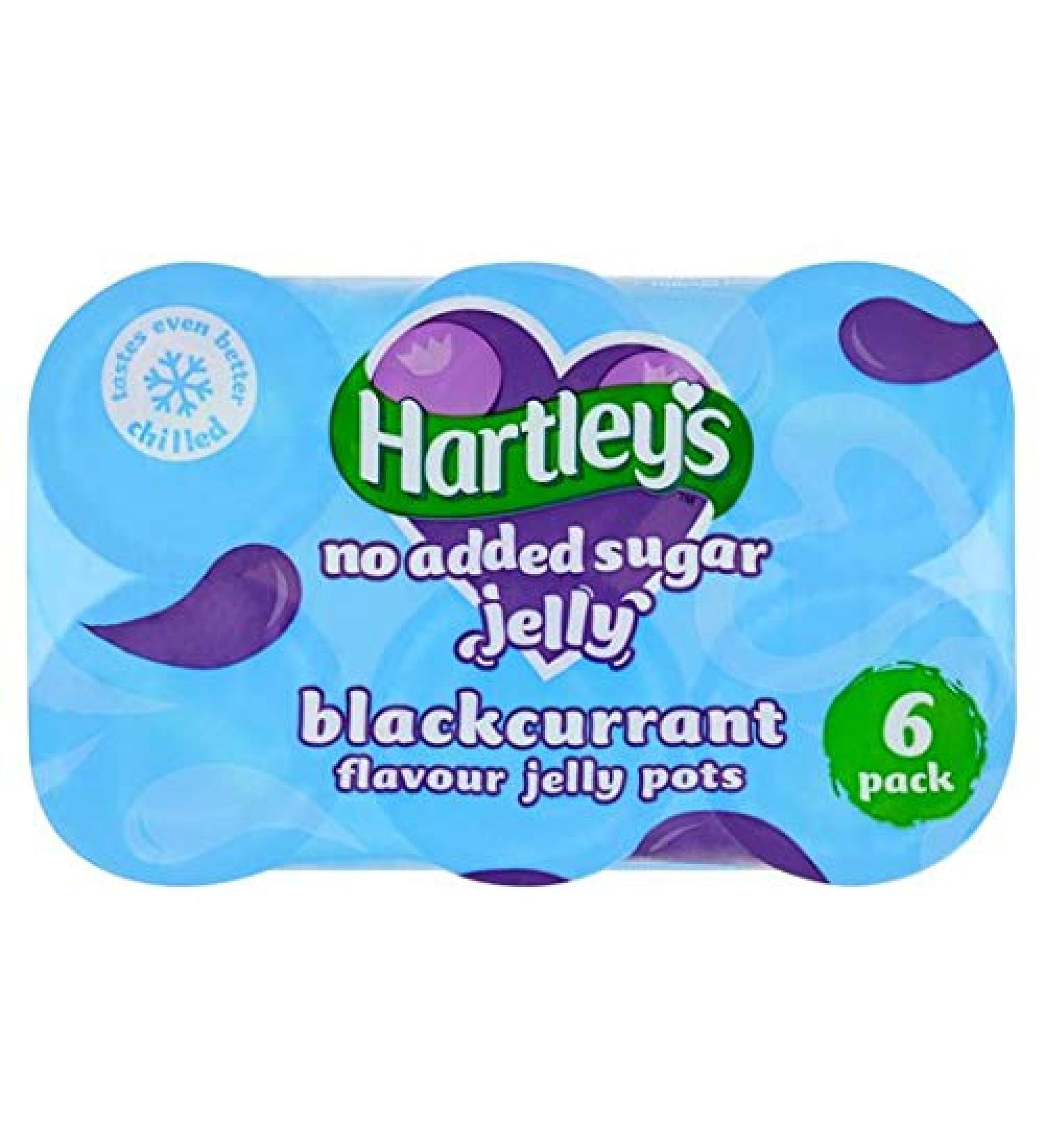 Hartley's Hartley's No Added Sugar Blackcurrant Jelly Pot de 6 x 115 g