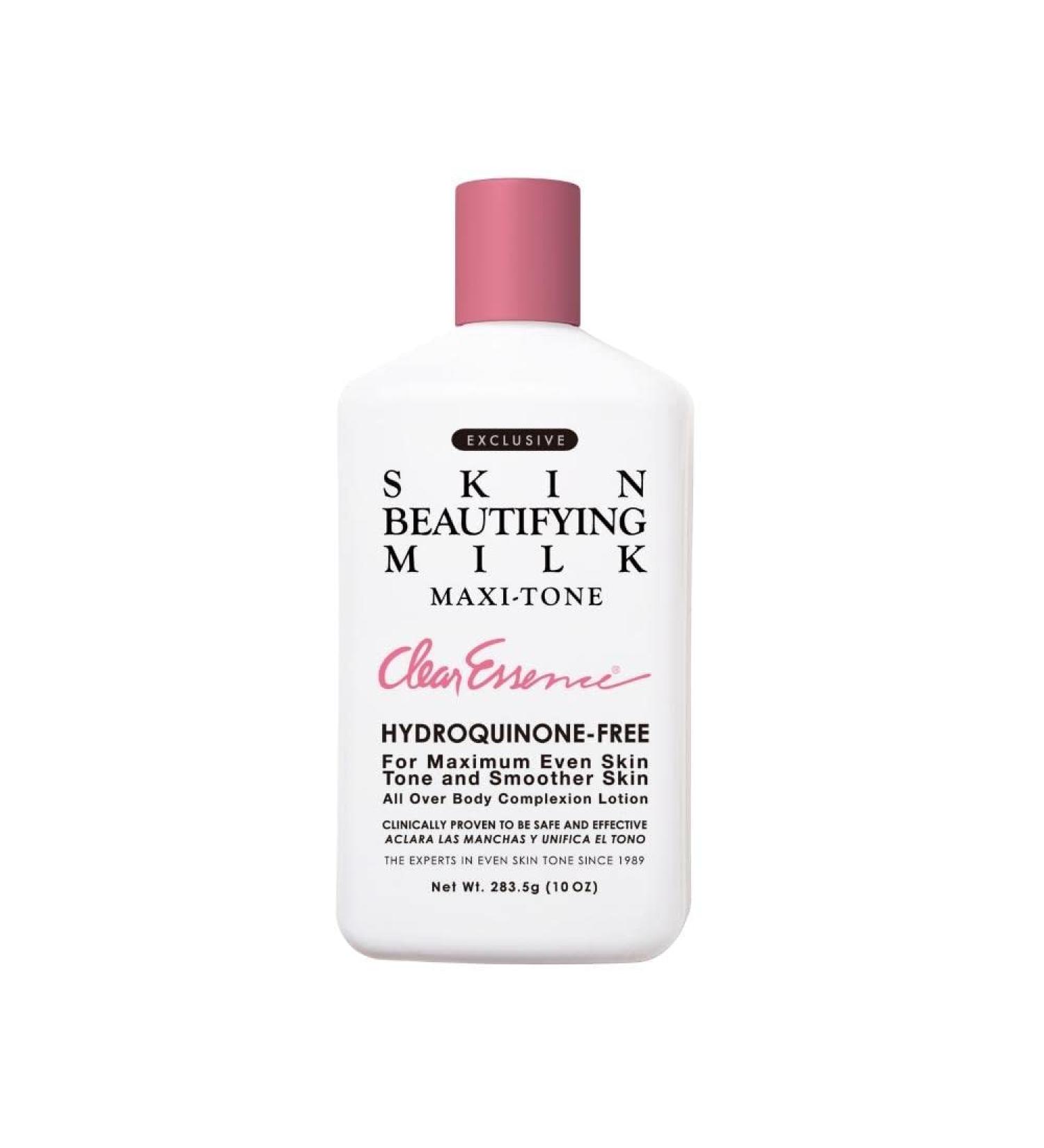 Clear Essence Maxi-Tone Skin Beautifying Milk - Hydroquinone Free Body Lotion - Dermatologist Tested Moisturizer for All Skin Types - 10 Oz - Buy Online on GoSupps.com