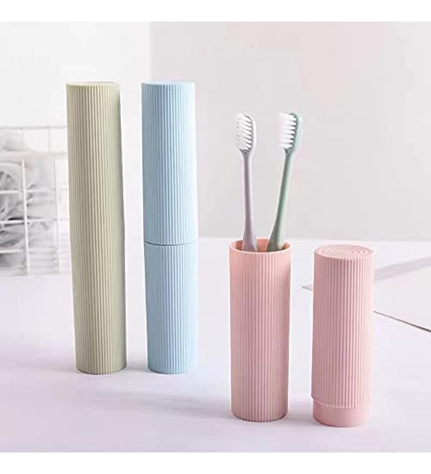 ZNREUHA Portable Travel Toothbrush Case Holder - 3 Pack for Slim Toiletry, Ideal for Holiday, Business, Camping - Buy Online on GoSupps.com