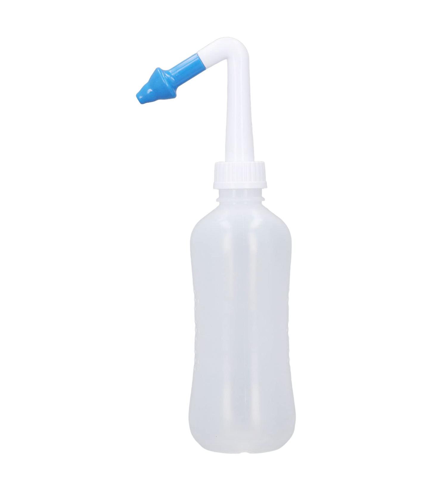 Nasal Irrigation Bottle 300ml for Adults and Children - Blue Nose Wash Cleaner for Rhinitis and Allergies - Buy Online on GoSupps.com