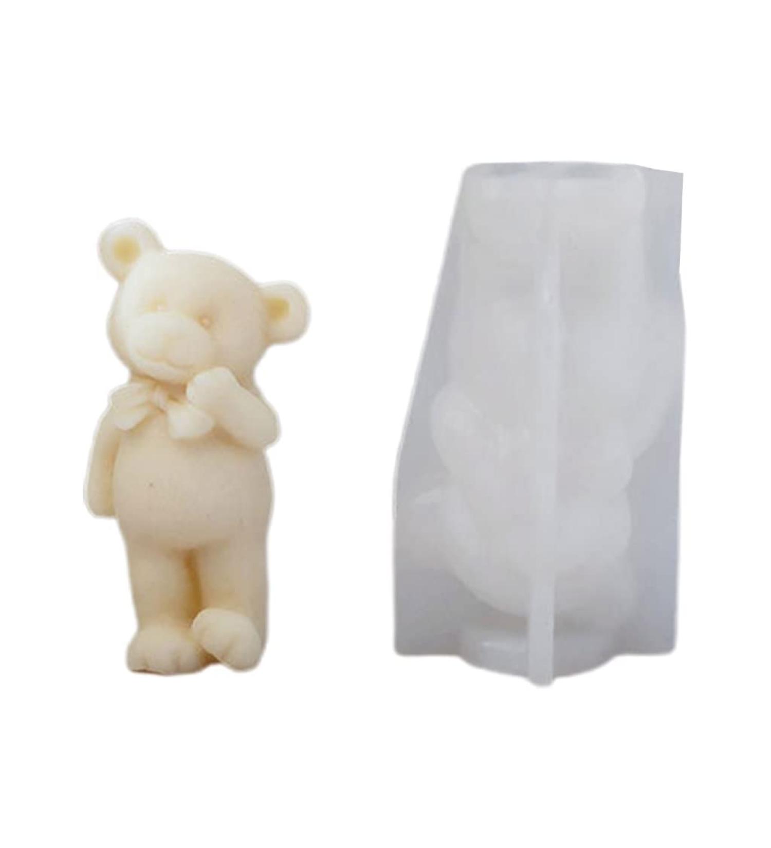 Little Bear Aromatherapy Candle Mold - 3D Veil Goddess Design for DIY Crafts & Soap Making - Perfect for Plaster & Epoxy Projects - Buy Online on GoSupps.com