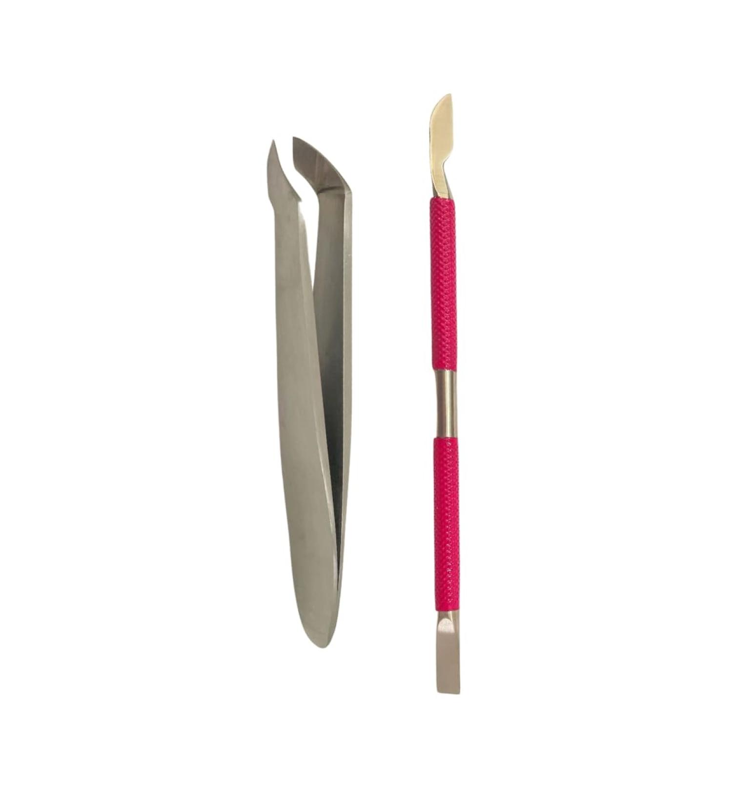 Cuticle Nippers and Pushers for hangnail dead skin cuticle care for manicure pedicure | BRAND: STEP ZERO - Buy Online on GoSupps.com