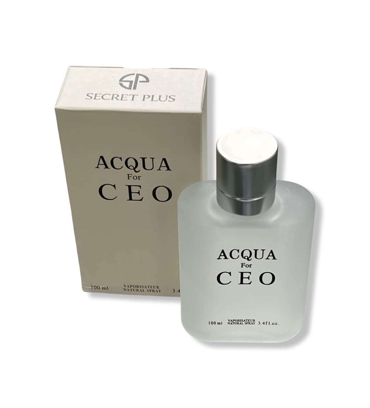 ACQUA for CEO by Secret Plus - Eau De Toilette Men's Daywear Cologne 3.4 Fl Oz - Aromatic Marine Nuances - Buy Online on GoSupps.com