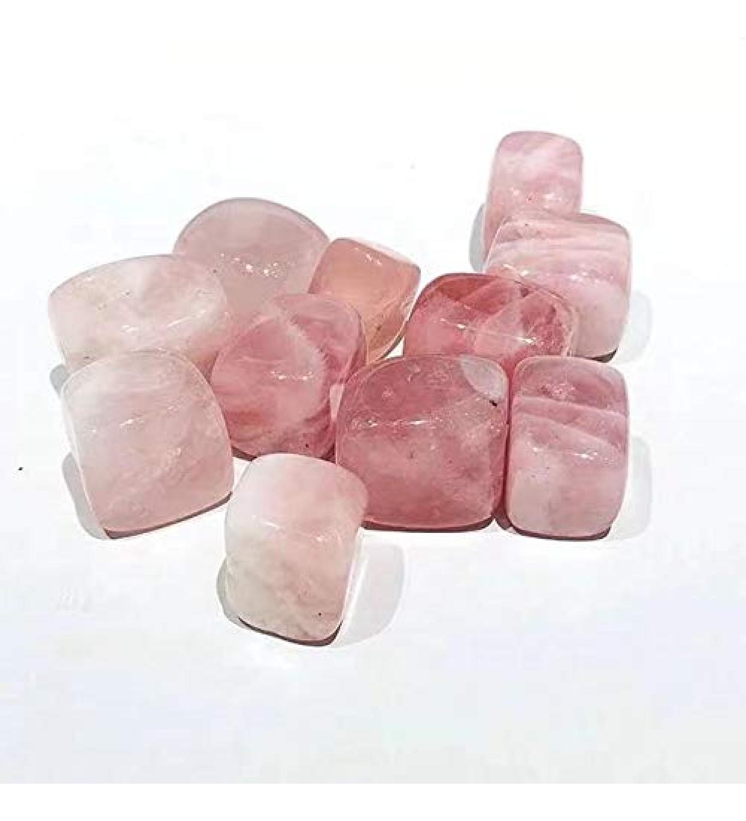 Natural Polished Rose Quartz Cube Tumbled Crystal Stones 10pc Obelisk - Buy Online on GoSupps.com