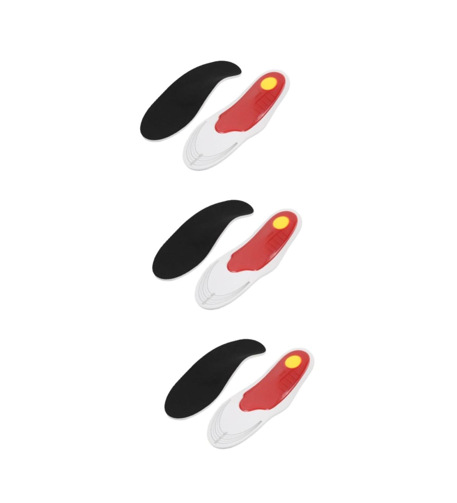 3 Pairs Black Shoe Cushion Feet Pads - Comfortable Sports Insoles for All-Day Support - Buy Online on GoSupps.com