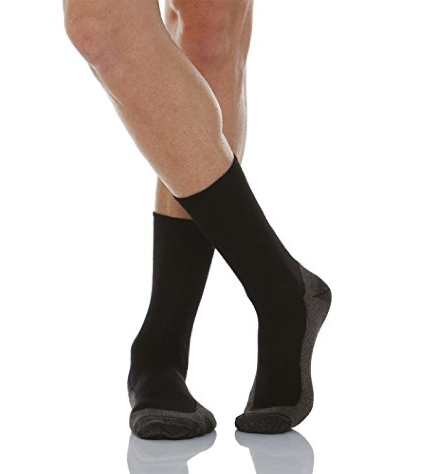 RELAXSAN 550P X-Static Silver Fiber Diabetic Socks - Soft Massaging Terry Sole - 100% Made in Italy (6 Pack, Black) - Buy Online on GoSupps.com