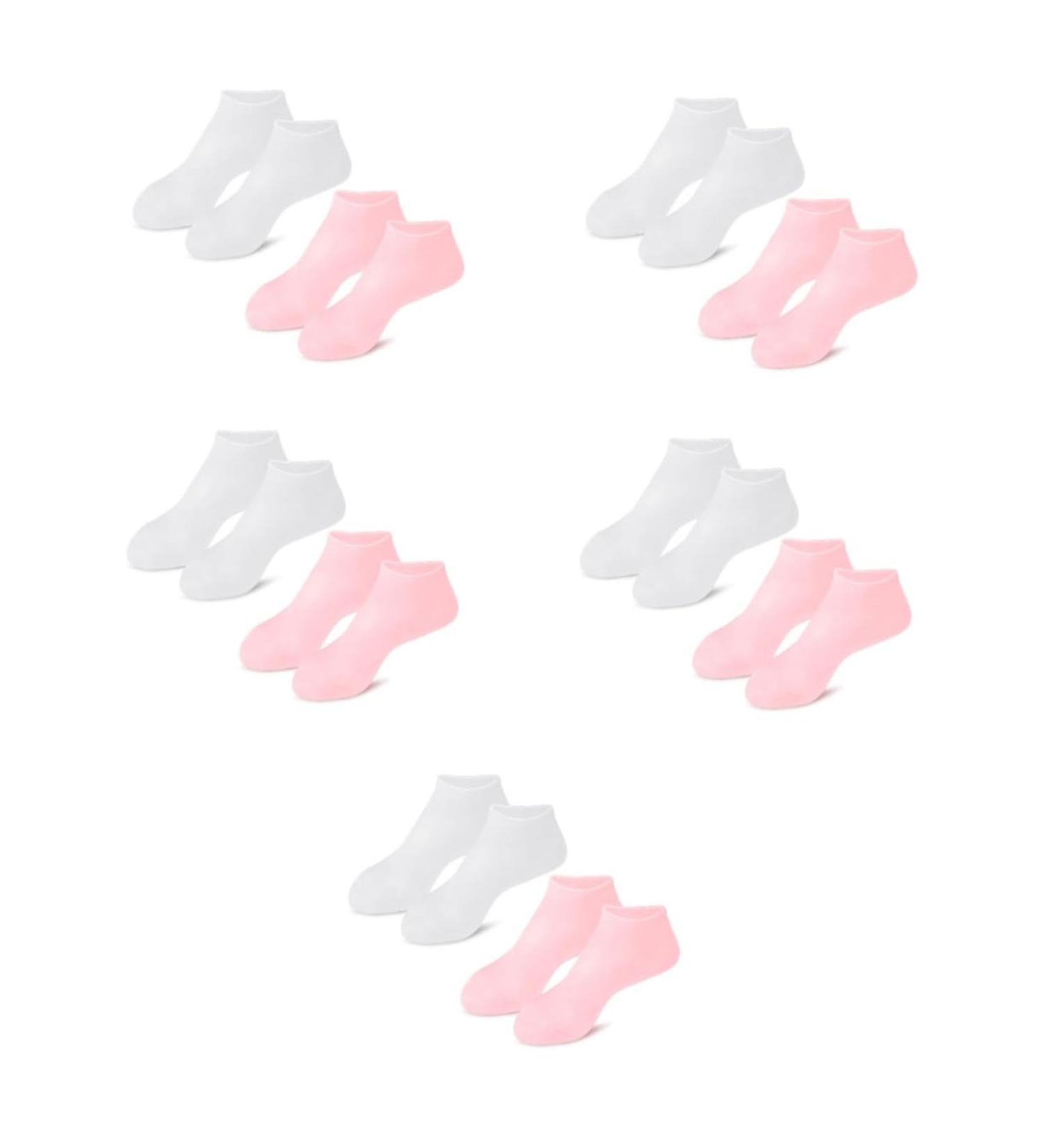 minkissy 10 Pairs Exfoliating Moisturizing Socks Cosmetic Moisturizing Sock Lotion Toe Spa Masks Moisturizing Spa Socks Foot Non Socks Pedicure Cuticles Socks Cracked Sebs Heel Soft Miss - Buy Online on GoSupps.com