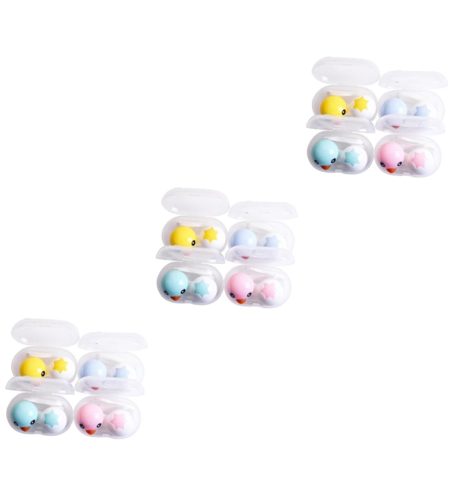 Buy SOLUSTRE 12 PCS Contact Lens Cases - Durable Duck Design Lens Holders for Travel & Storage | International Shipping Available - Buy Online on GoSupps.com