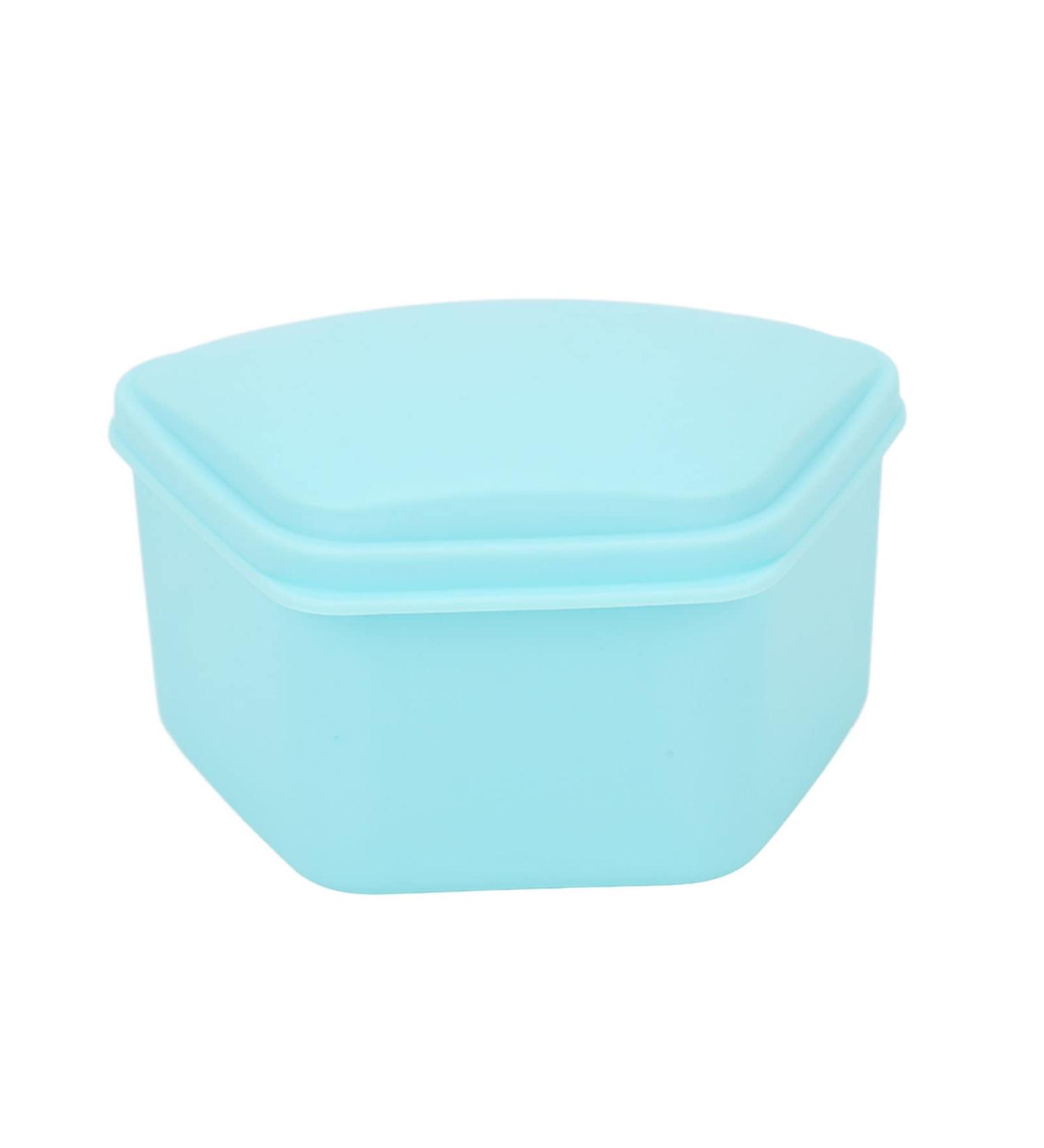 Buy Exquisite Blue Denture Box - Waterproof Plastic Mouth Guard Cover with Locking Design for Home Use - Buy Online on GoSupps.com