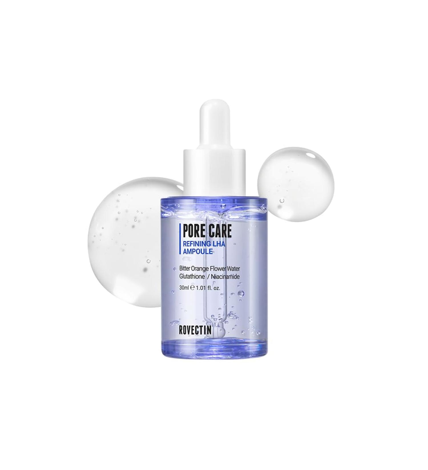 ROVECTIN Pore Care LHA Refining Ampoule - Daily Anti-Aging Serum with Neroli | 30ml - Gentle Pore Refinement for All Skin Types - Buy Online on GoSupps.com