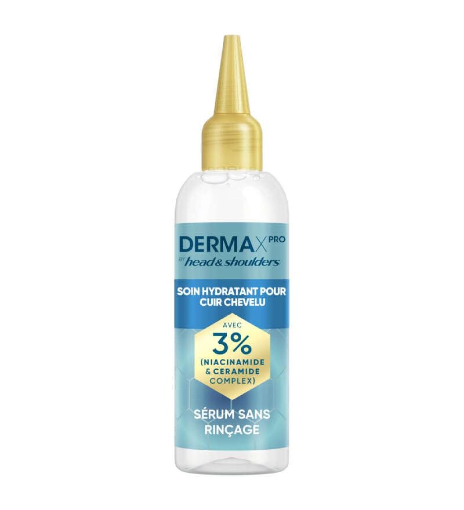 Head & Shoulders DermaXPro by Head & Shoulders Moisturizing Scalp Treatment 145ml with Niacinamide and Ceramic Complex Dry and Tirailed Scalp Leave-In Serum With Lightness Feel