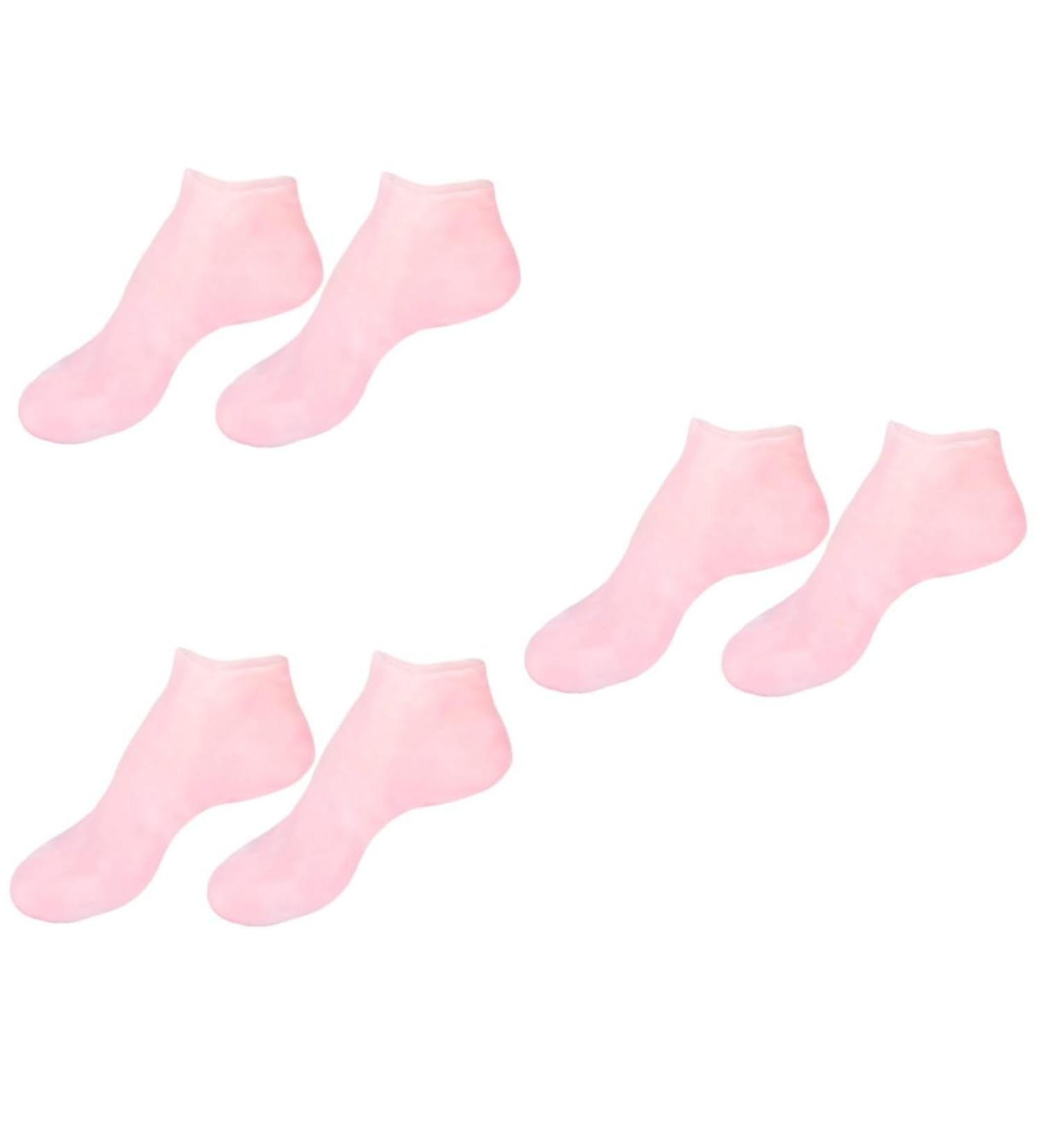 minkissy 3 Pairs Sock Feet Lotion Silicone Gel Moisturizing Heel Sleeves Spa Rejuvenate Birth Control Wallet Knee Scooter Pad Gel Booties Skin Dry Cracked Gel Pillow Miss Sebs Foot Pink - Buy Online on GoSupps.com