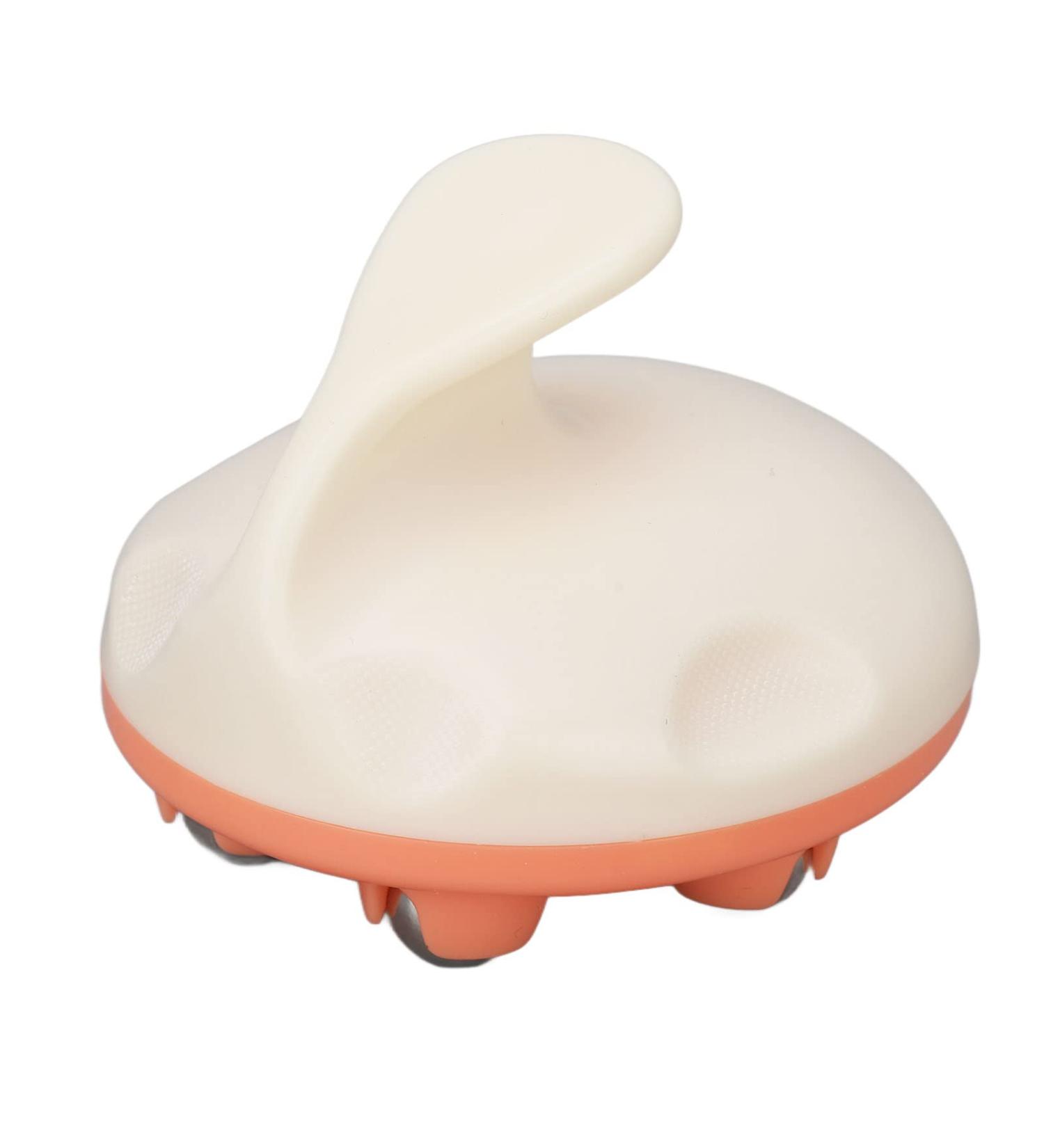 Ververt Touch Rollerball Massager - Portable Hand Massage Device with 7 Rotating Balls for Relaxation | Compact & Efficient White & Orange - Buy Online on GoSupps.com