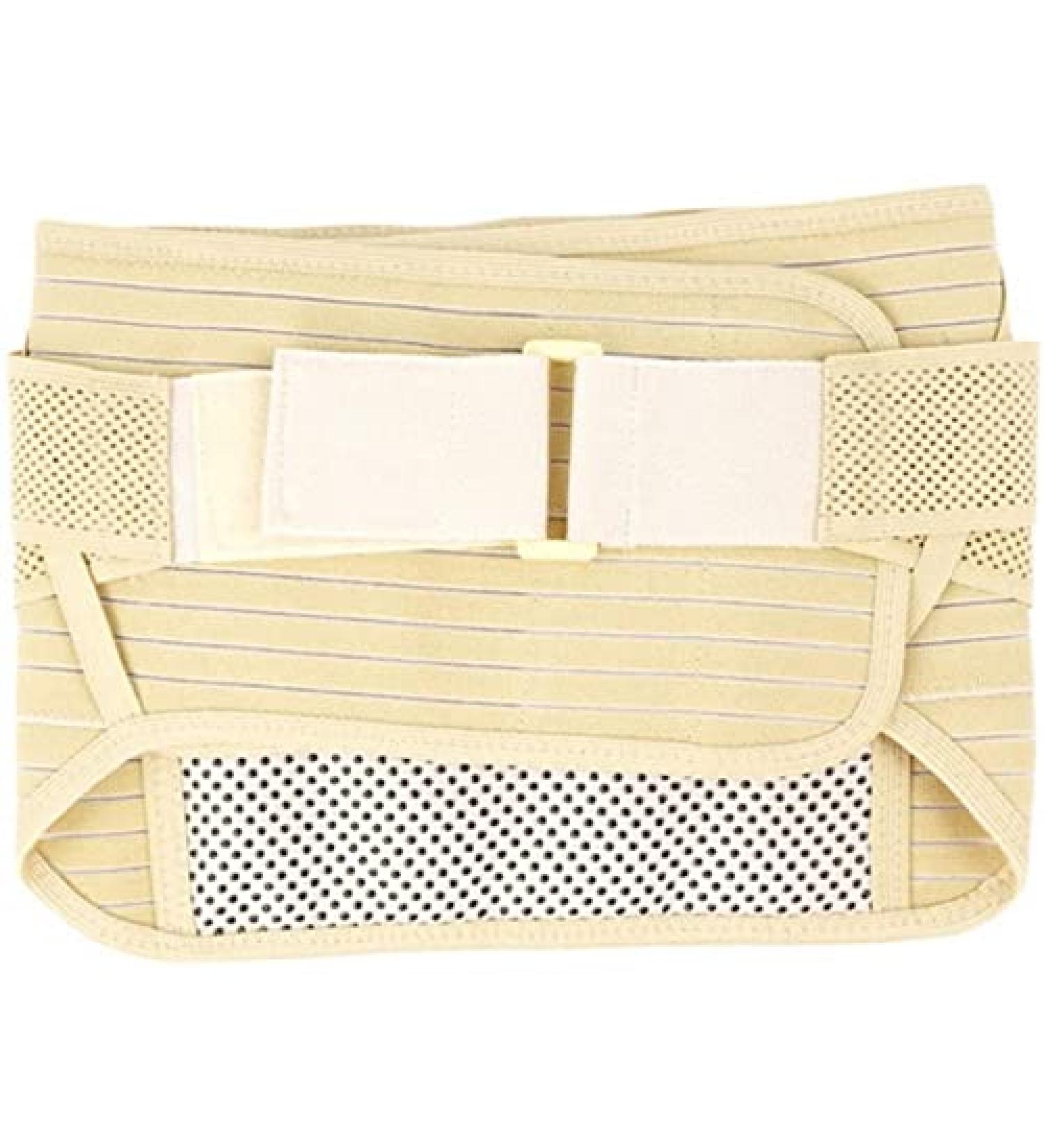 Self-Warming Magnetic Waist Protection Belts for Men & Women | Steel Plate Lumbar Support | Beige Waist & Abdominal Support for Healthcare - Buy Online on GoSupps.com