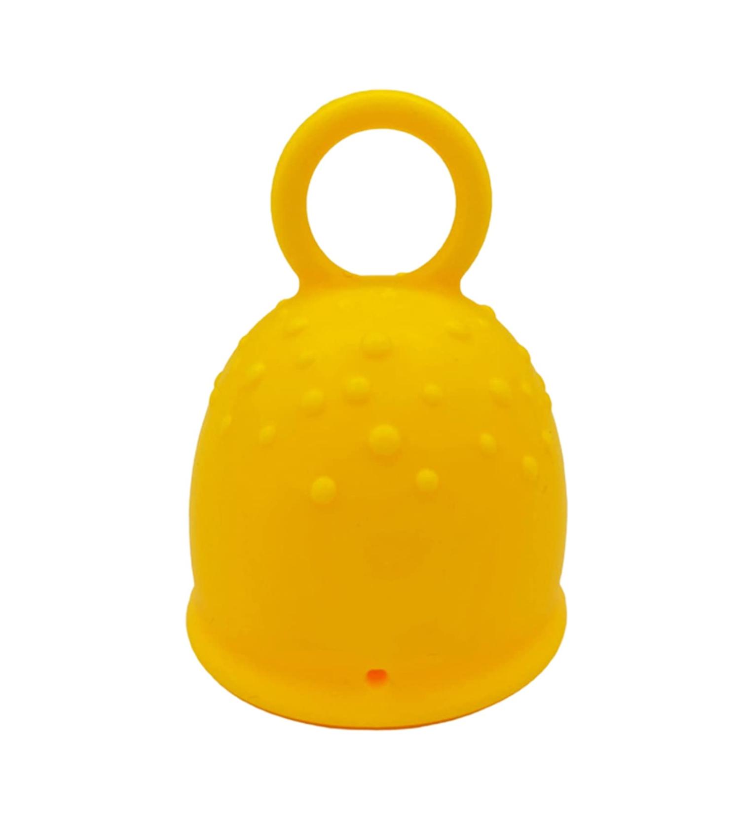 Menstrual Cup for Women - BPA-Free Reusable Soft Silicone 12-Hour Protection Yellow Large | Eco-Friendly Tampon & Pad Alternative - Buy Online on GoSupps.com