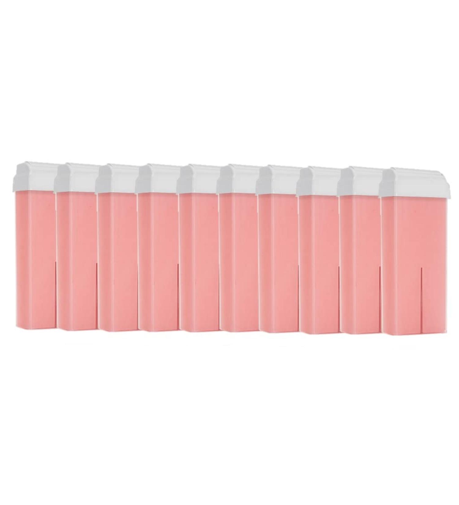 Purewax | 10 Pink Wax Cartridges | Hair Removal with Strip | Roll On 100ml | Professional | Legacy | Armpits | Arm | Body