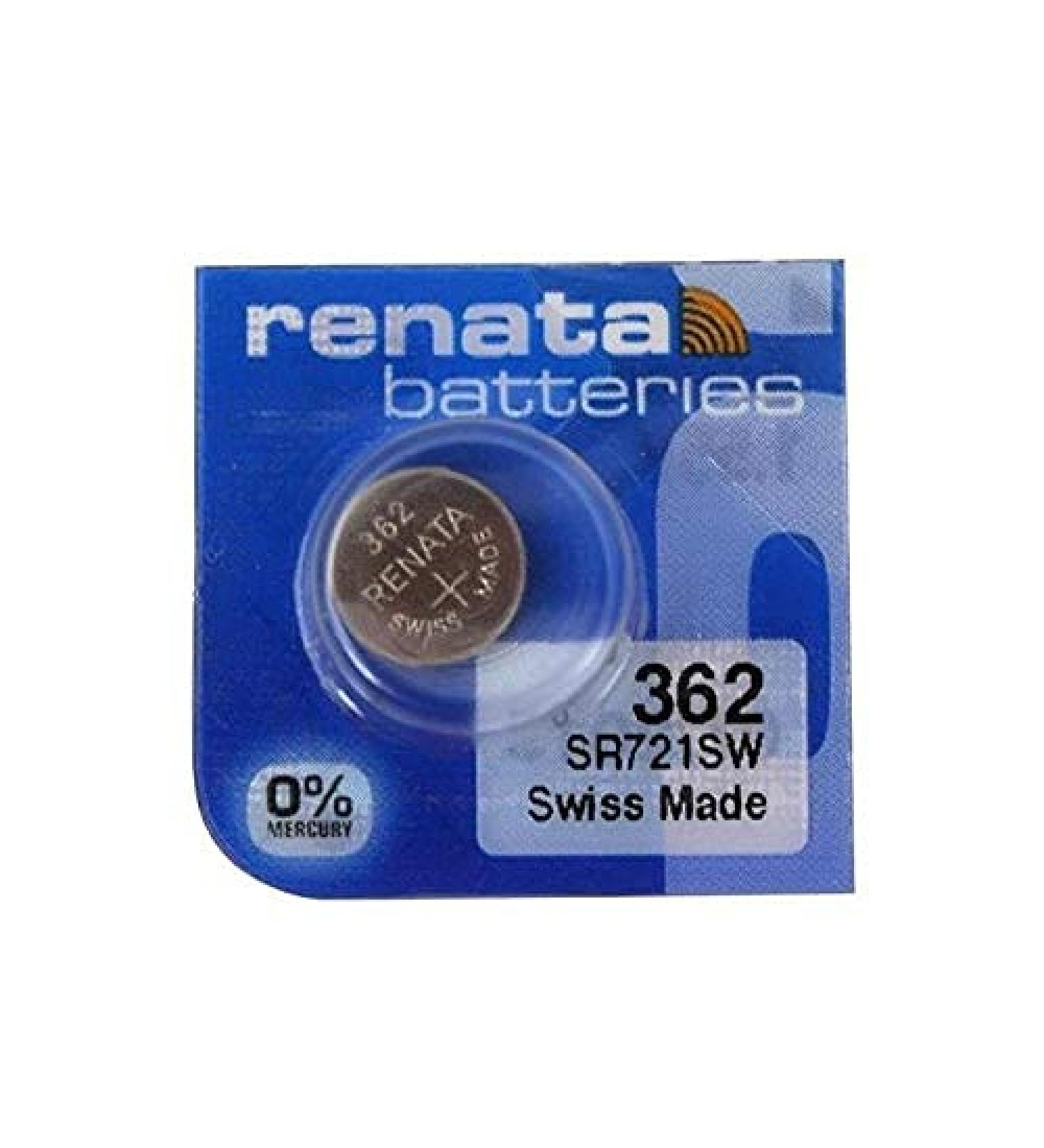 Renata Single Watch Battery Swiss Made 362 or SR 721 SW or AG 11 1.5 V (3 Batteries 362 or SR 721 SW)