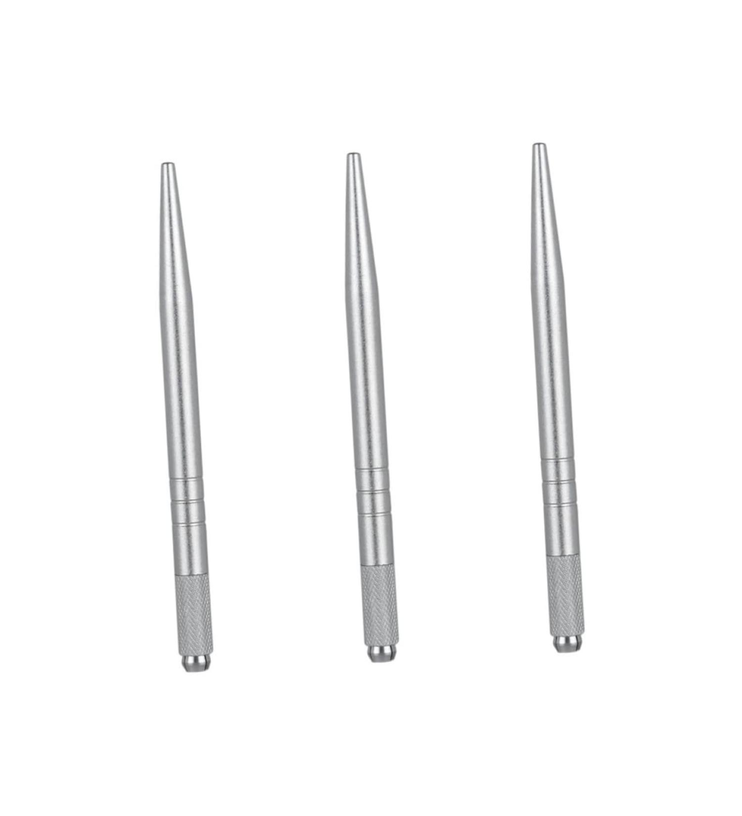 Beavorty 3 pcs Pointed Thin Manual Slender Pen Silver Embroidery Single-end Eyebrow Multifunction - Buy Online on GoSupps.com
