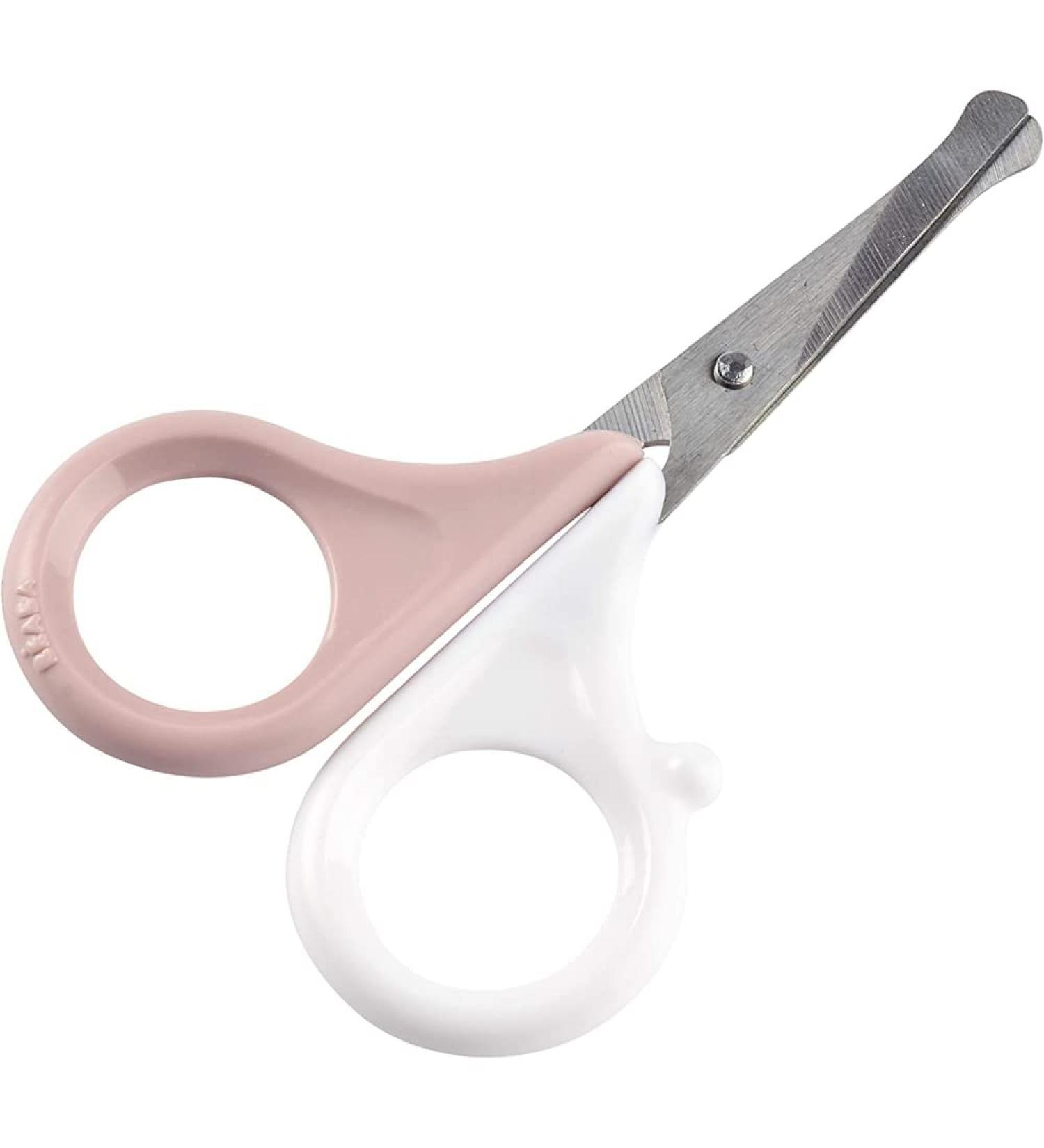 B ABA Nail Scissors for Babies & Children - Safe Manicure Tool with Rounded Ends - Pink | International Shipping Available - Buy Online on GoSupps.com