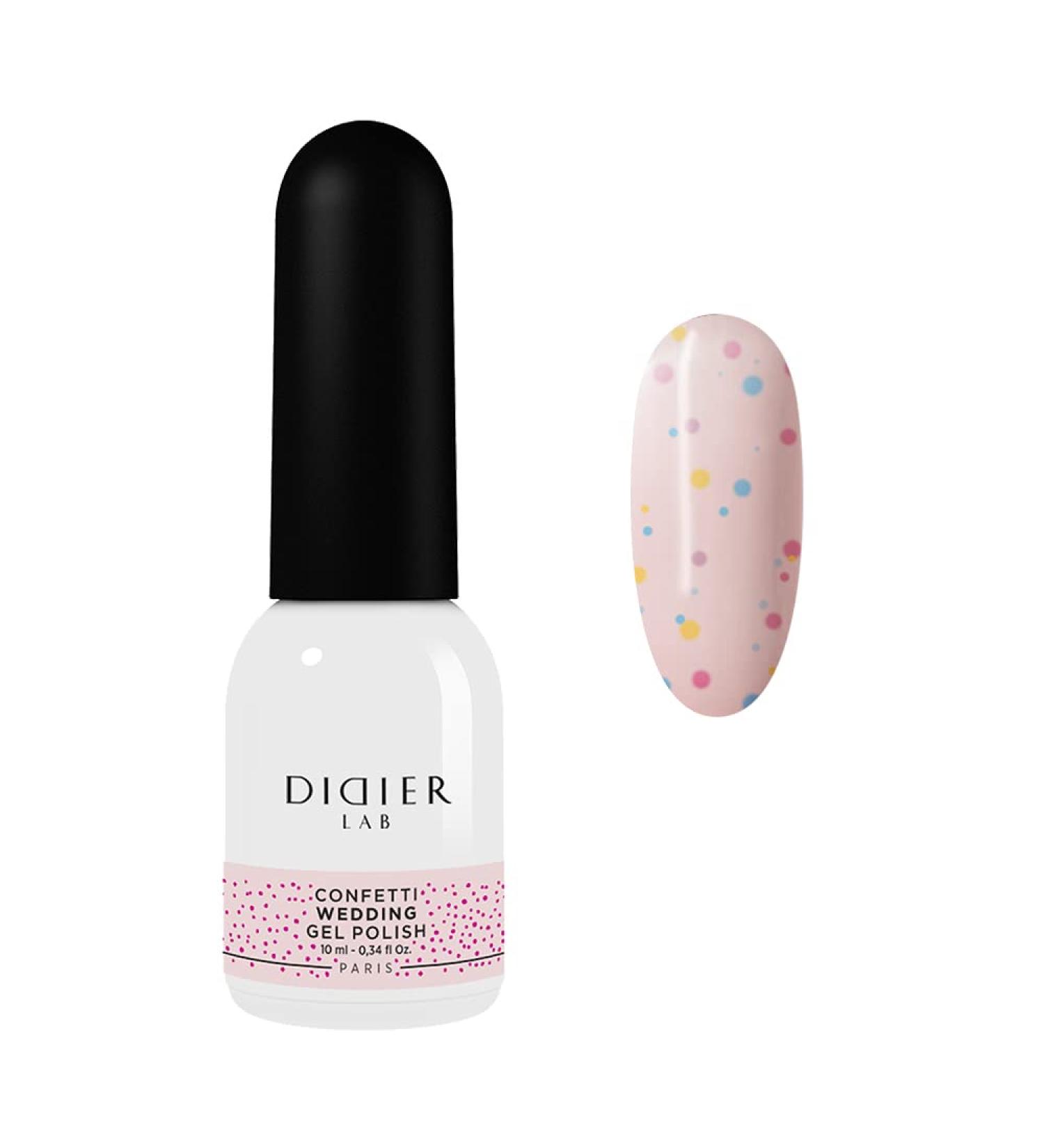 Didier Lab - Premium Gel Nail Polish Confetti - Wedding - Gel Nail Varnish - Nail Art - Long-Lasting High Gloss Wear - Easy to Apply - Gel Nails - Rich Pigment - UV/LED - Chip Resistant - Buy Online on GoSupps.com