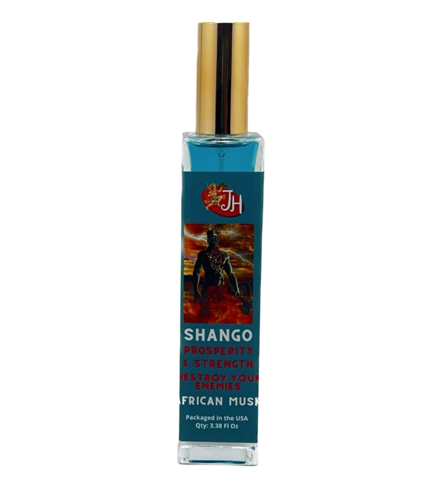 Spiritual Esoteric Perfume -Shango -(Prosperity Strength and Destroy Your Enemies) -Eau de Toilette (3.38oz) -Orishas Santeria Shango Esoteric Spiritual Wicca Pagan