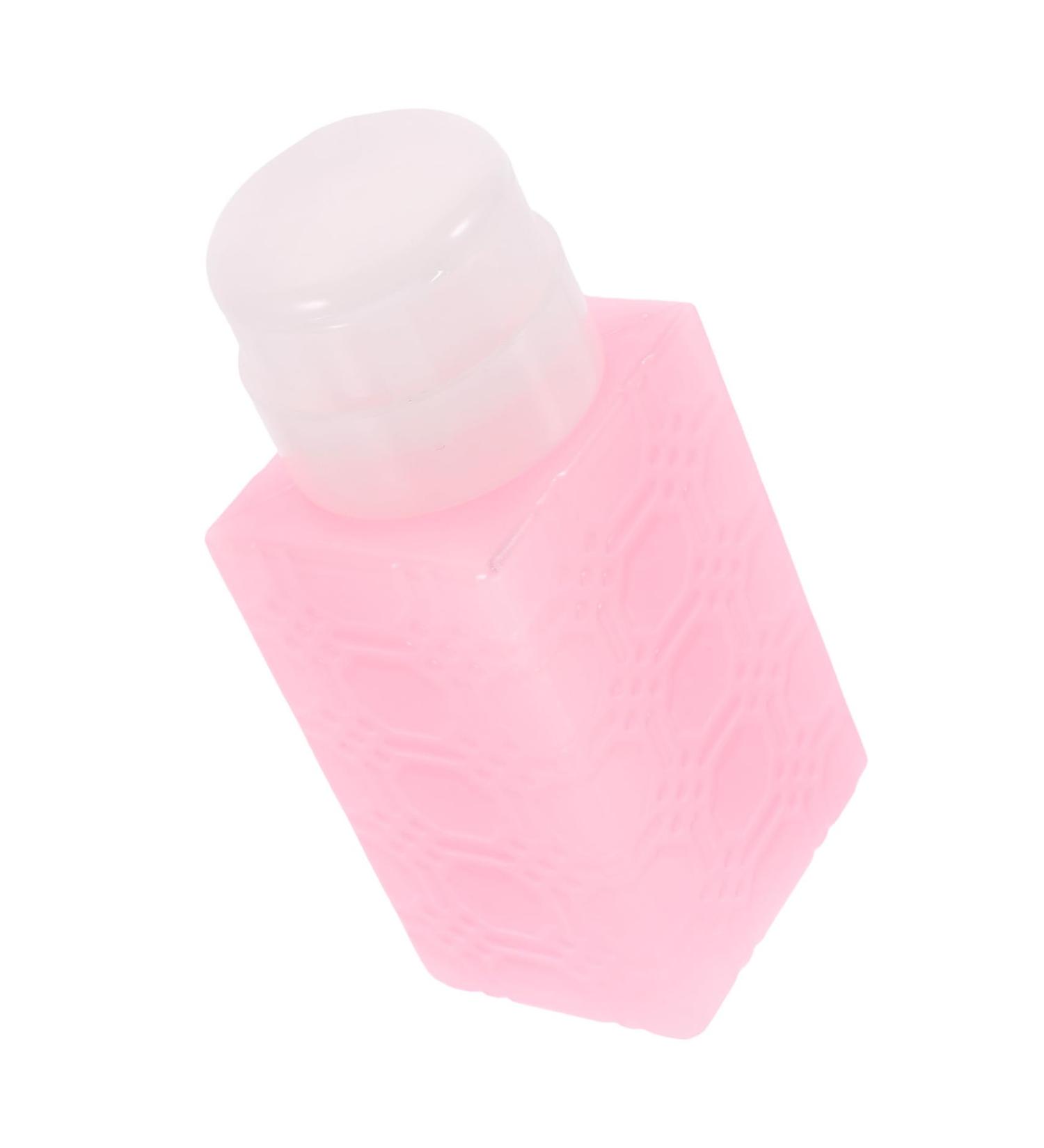 PLAFOPE Makeup Remover Pump Dispenser Pump Bottle Dispenser Mini Water Dispenser Nail Polish Remover Liquid Pump Dispenser Makeup Remover Container Push down Pump Dispenser 6x5x13cm Pink - Buy Online on GoSupps.com